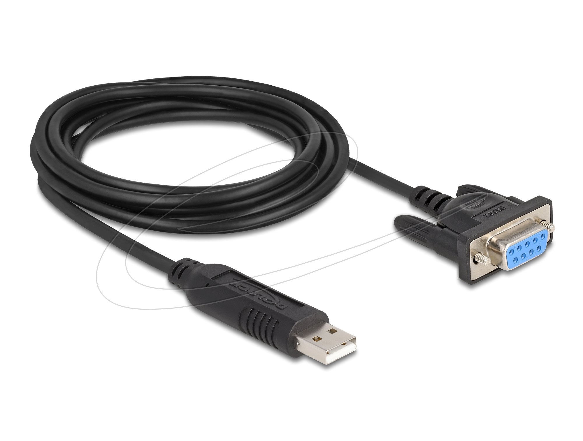 Delock Usb 2.0 A Seriell Rs-232 Adaptador Sub-D 9 Hembra Con Tornillos Kompaktem