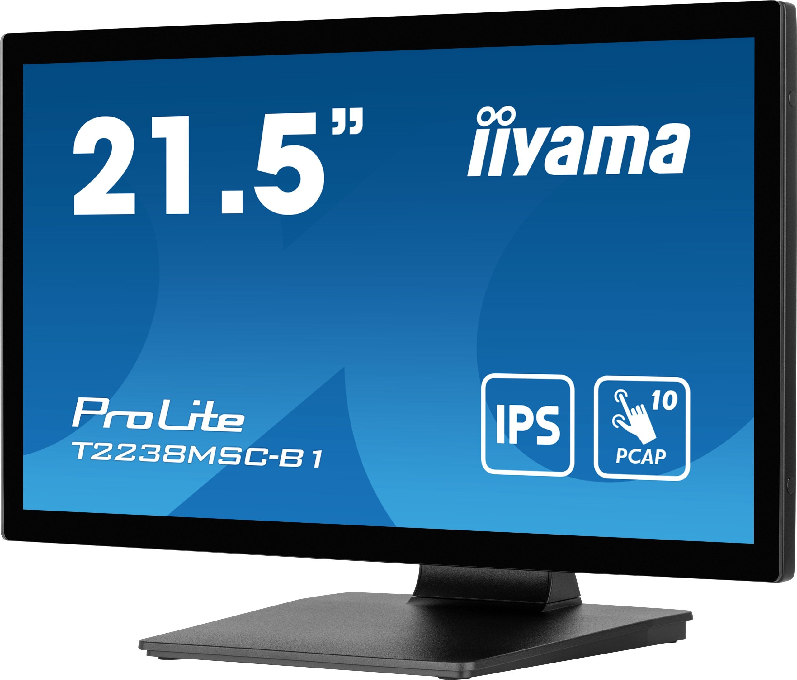 Iiyama Prolite T2238msc-B1, Monitor Led 55 Cm 21", Negro (Mate), Fullhd, Ips, Pantalla Táctil T2238msc-B1