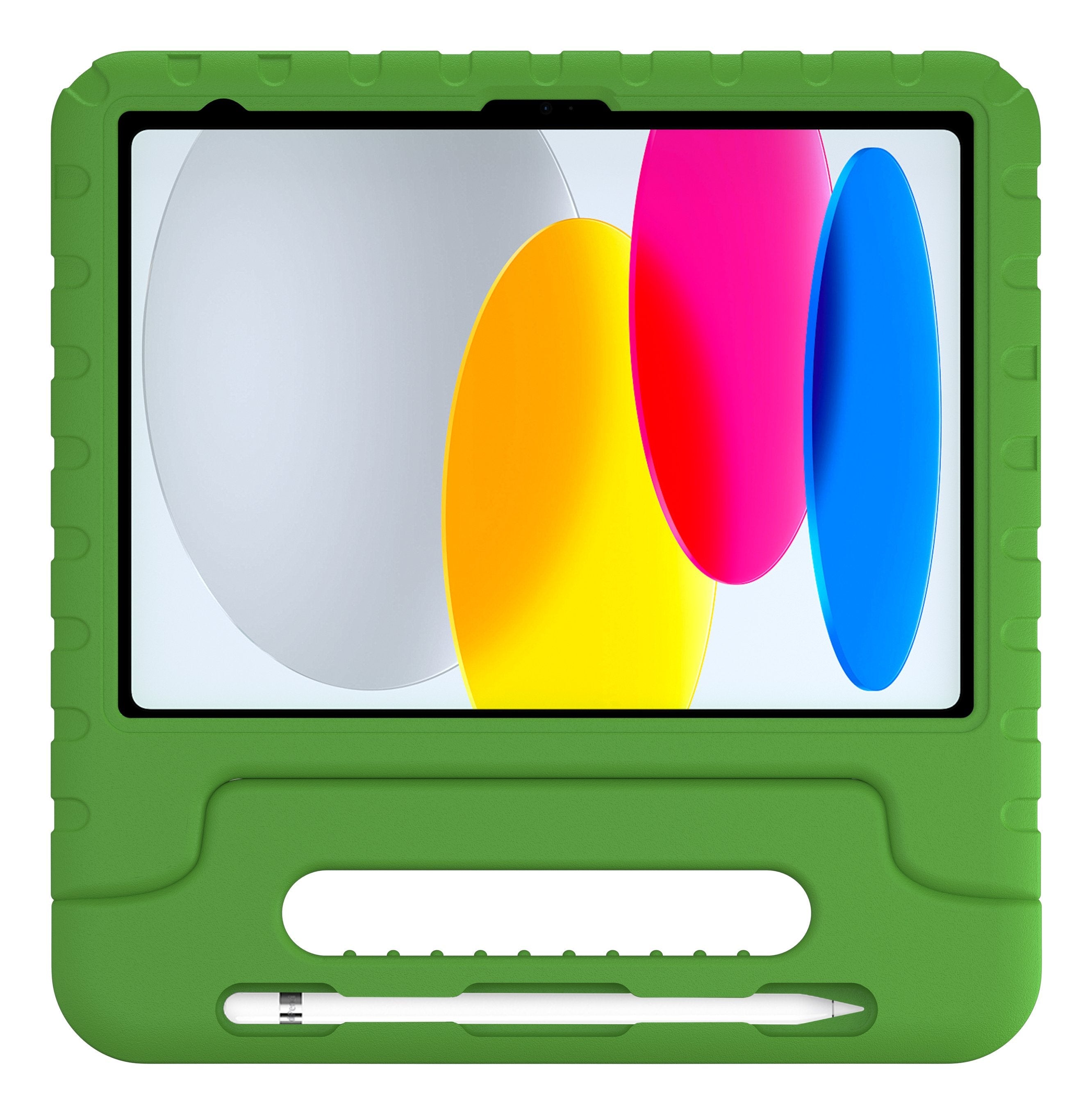 Deqster Kids Case Funda Para Tablet & Cristal Protector F. Ipad 10. 11.Gen Kindersicher & Robust, Integrierte Stylus-Soporte, 9h Display Protección Vidrio, Verde