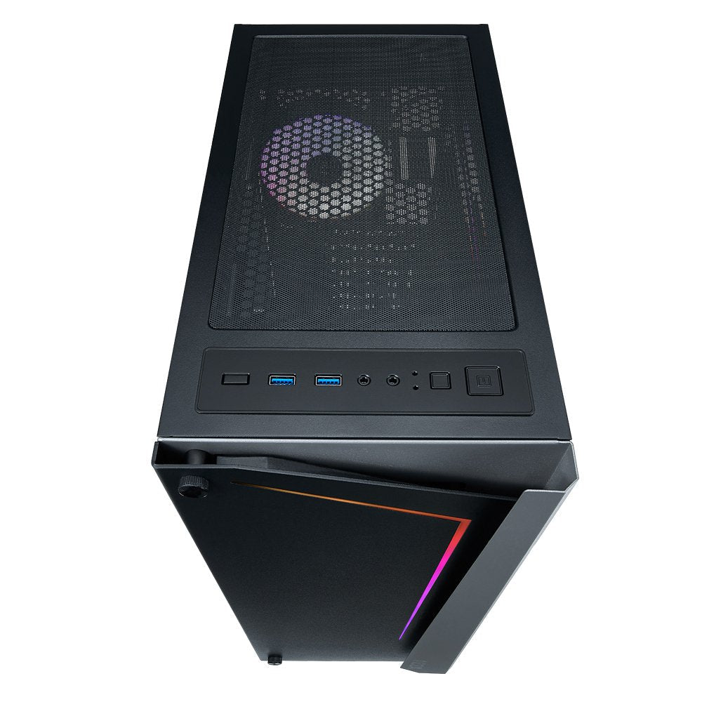 Caja Pc Azza Apollo 430 Midi Tower Vidrio Templado Negro