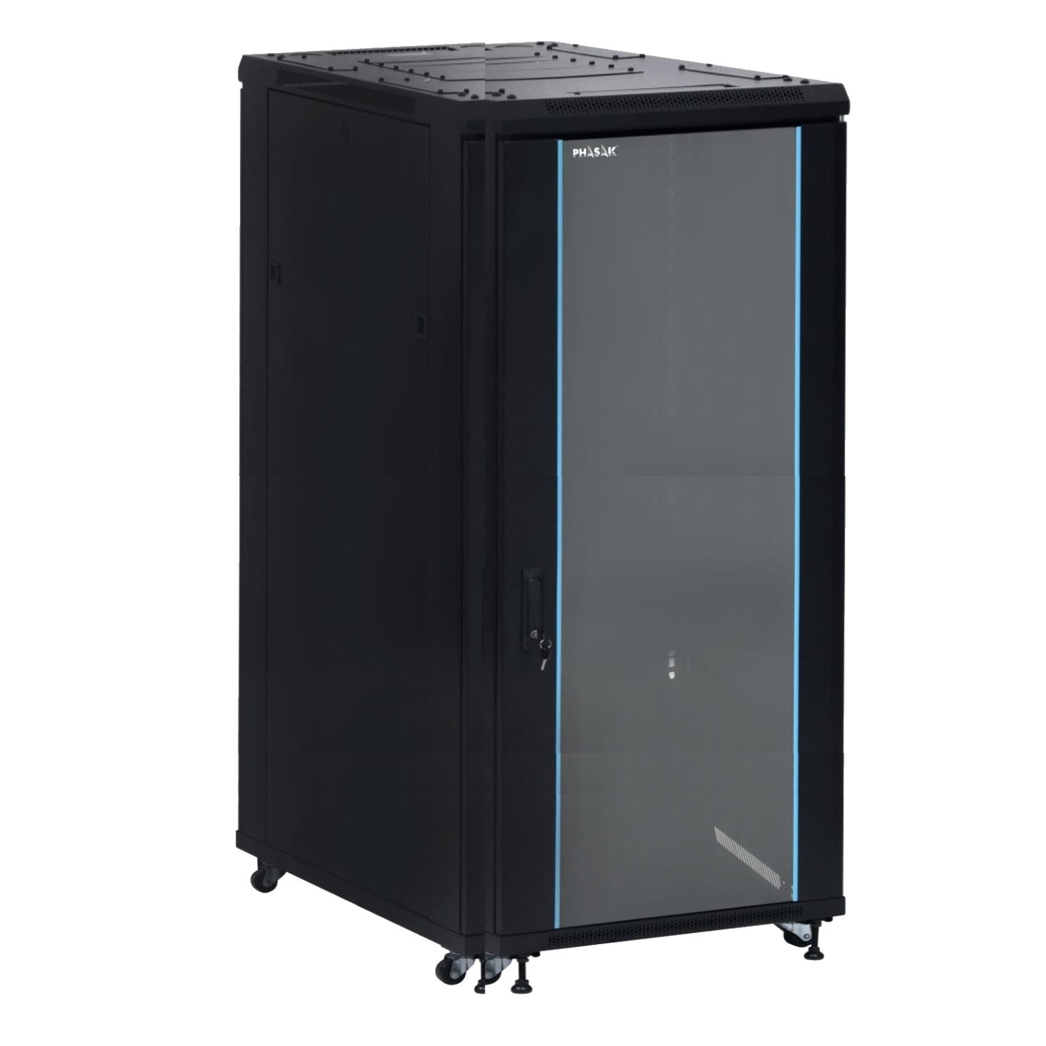 Armario Rack De Suelo 19 " Phasak Pro 37u Negro 800x800 Montado Pho 8837