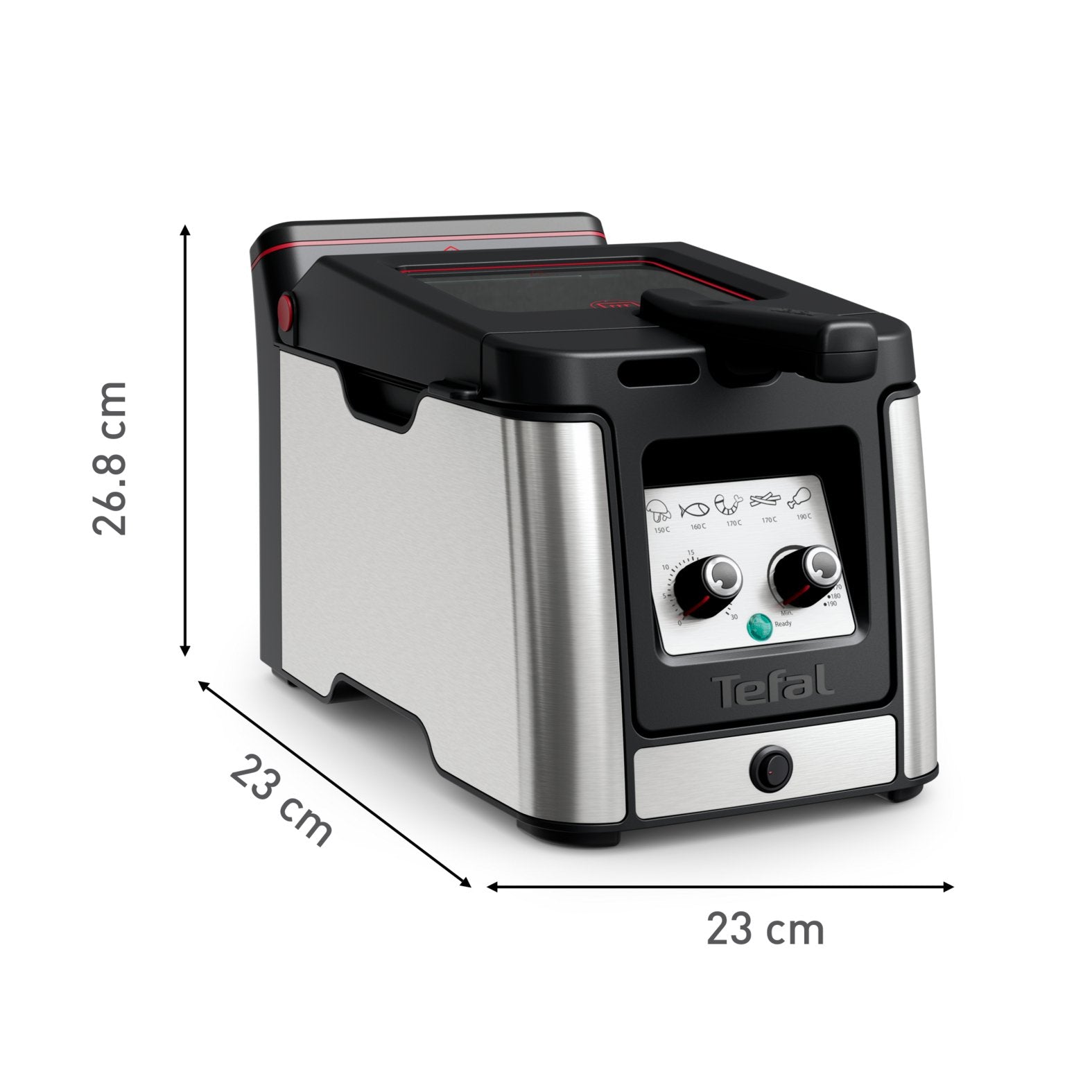 EAN 3016661173783 - Tefal Clear Duo FR600D Sencillo 0,65 L Independiente 2000 W Freidora Negro, Acero inoxidable imagen 10