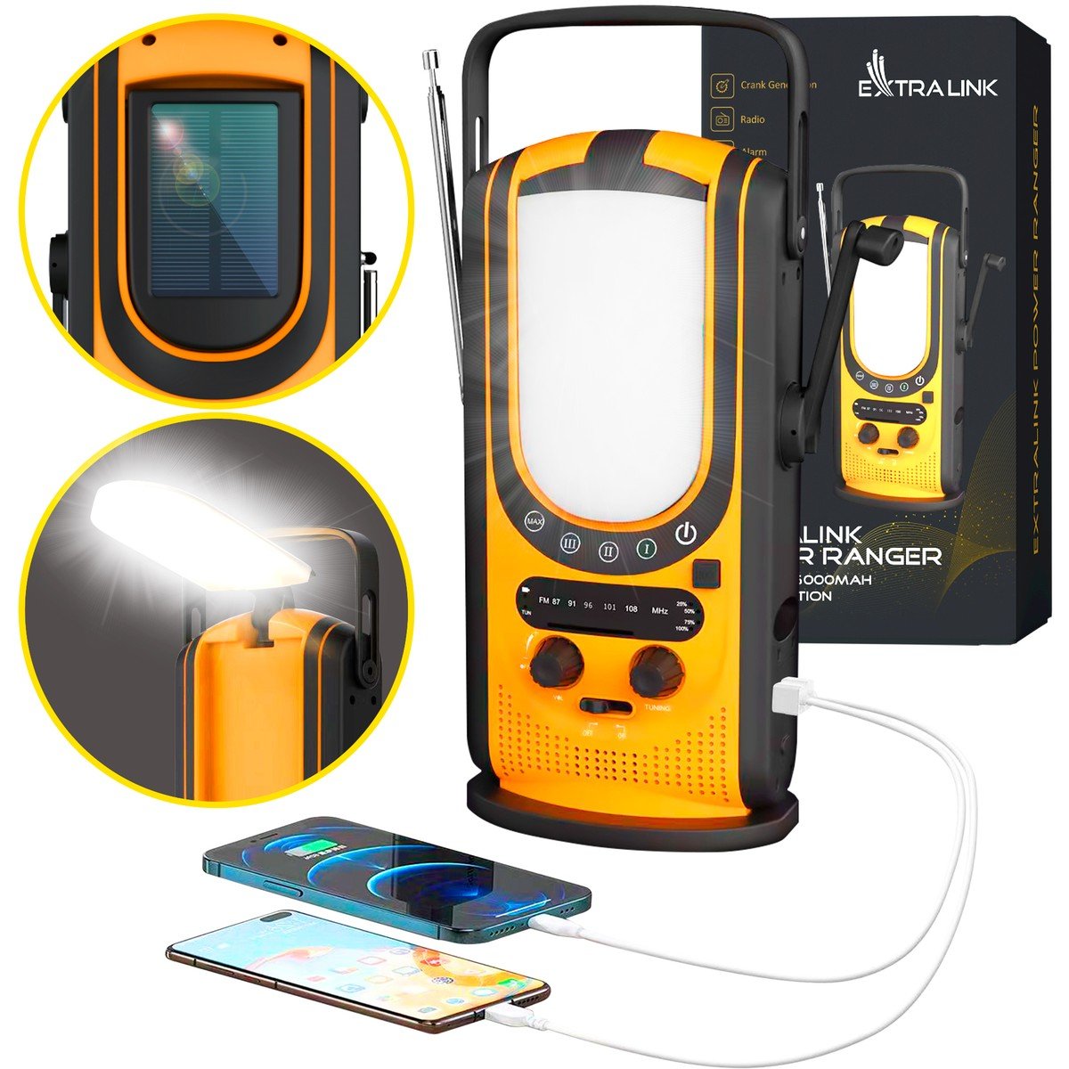 EAN 5905090331254 - Extralink EX.31254 batería externa Ión de litio Negro, Amarillo imagen 1