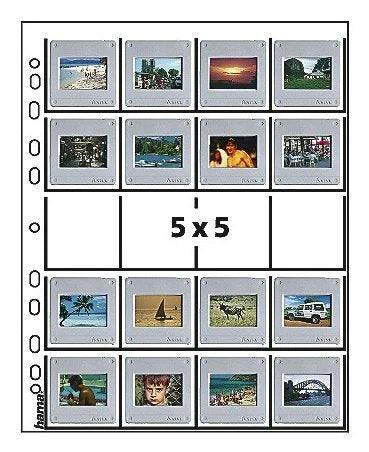 Hama Slide Sleeves Álbum De Foto Y Protector 20 Hojas 50 X 50 Mm
