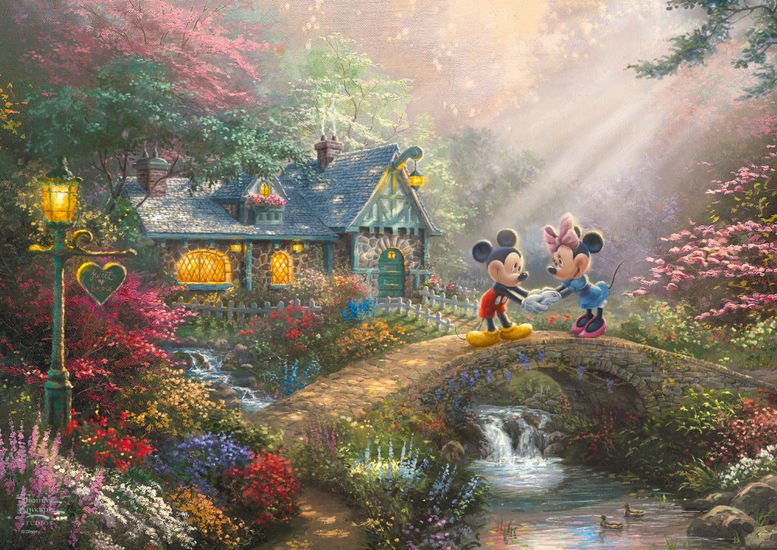 Puzzle Schmidt Spiele Thomas Kinkade Studios: Mickey Y Minnie (500 Piezas)