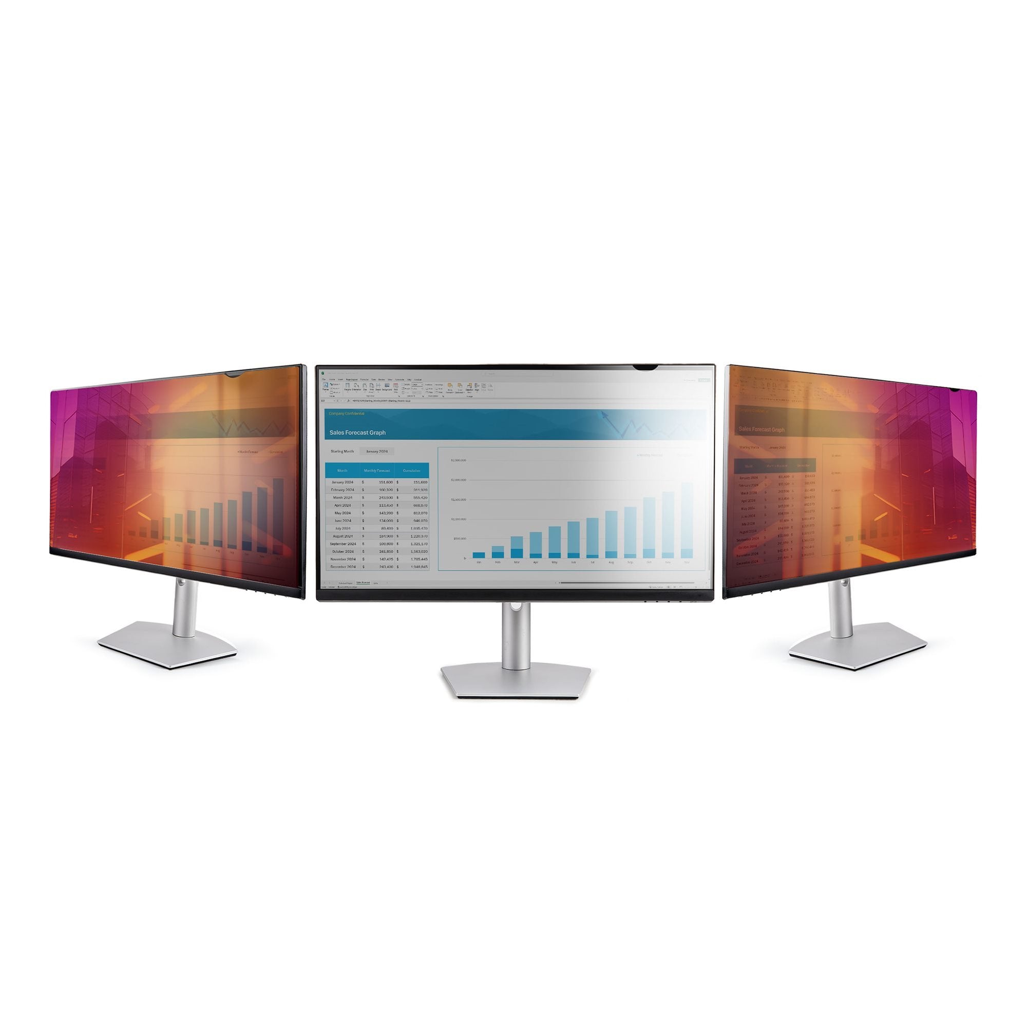 Startech.Com Filtro De Privacidad Dorado De 27in Para Monitor De 16:9 - Filtro Reversible - Filtro De Pantalla Brillante Removible Para Ordenador - Protector De Pantalla - +/- 30 Deg.