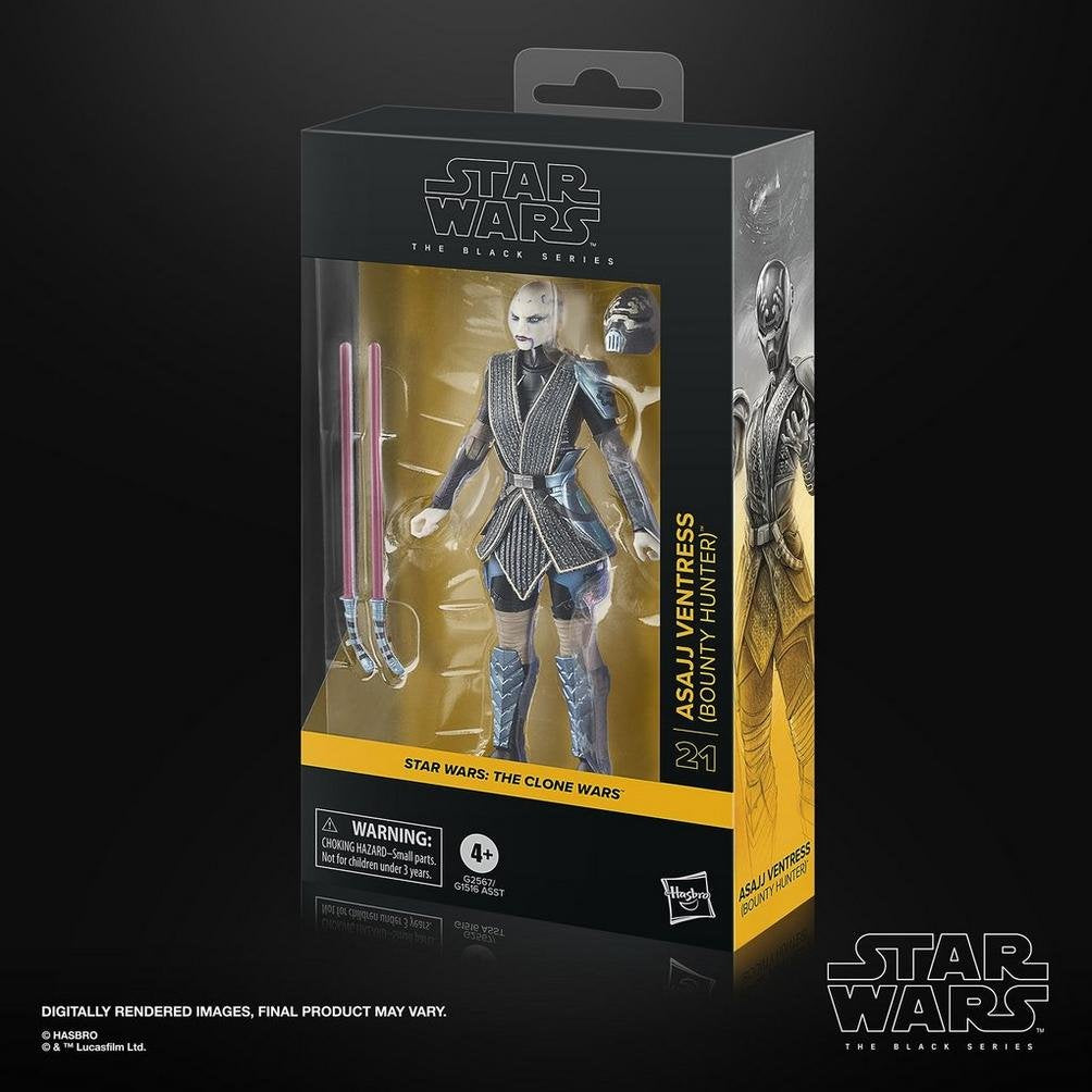 Figura Hasbro Star Wars The Black Series The Clone Wars Asajj Ventress (Bounty Hunter)