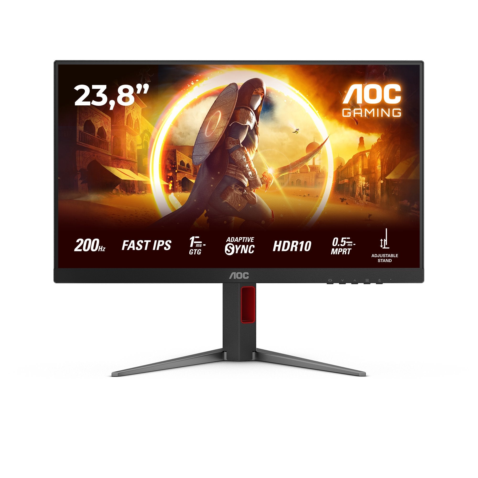 Monitor Aoc G4 24g4ha 23.8" 1920 X 1080 Pixeles Full Hd Led Negro, Rojo