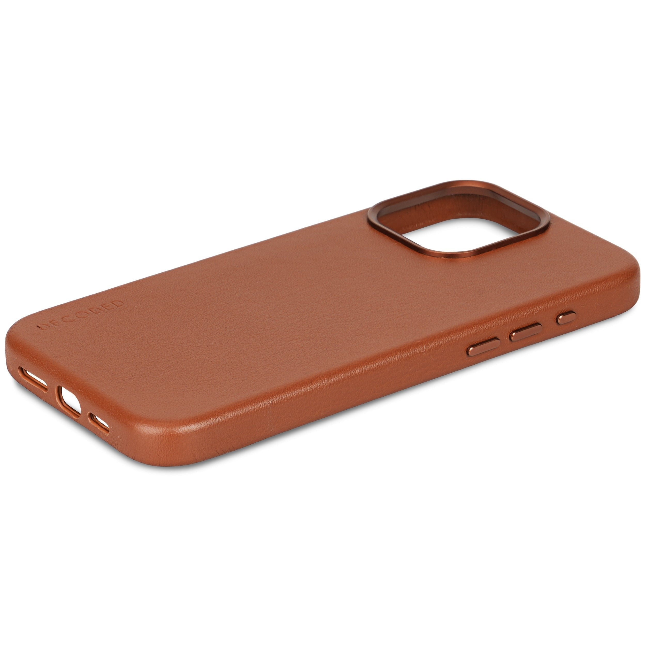 Decoded Leather Backcover For Iphone 15 Pro Tan