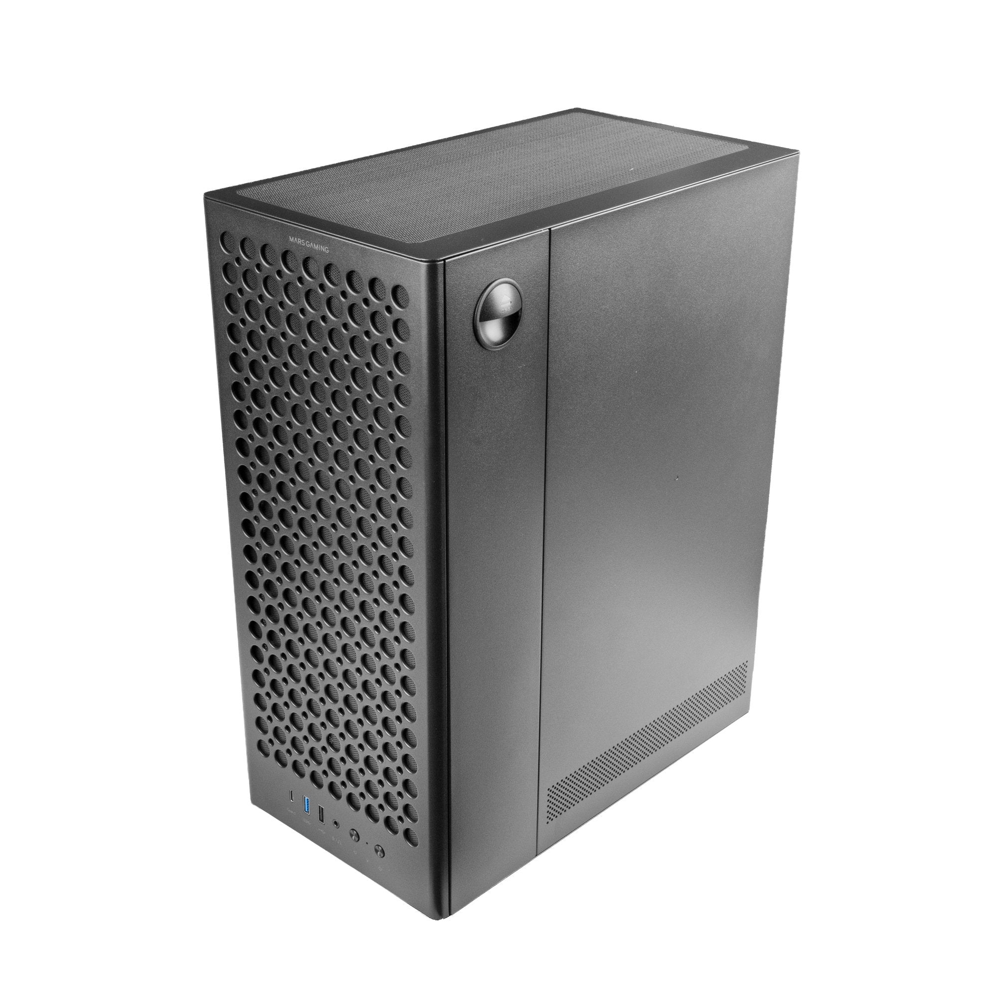 Caja Pc Atx Mars Gaming Mc-T800 Frontal Airdot Mesh 4x Ventiladores Fdb Cablehatch Usb-C Negro