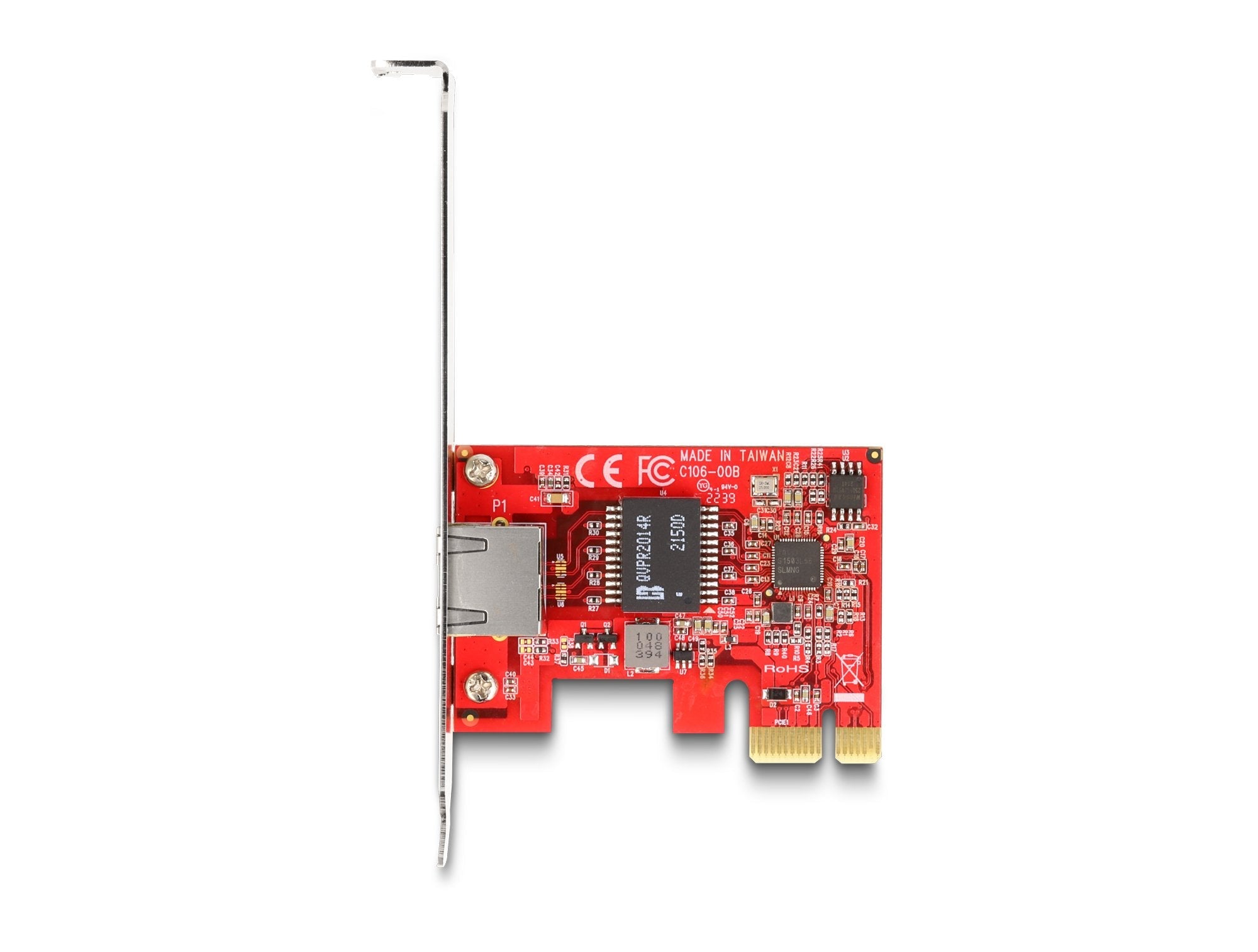 Delock 90100 Tarjeta De Red Pci Express X1 1 X Rj45 2,5 Gigabit Lan I225 Nbase-T - Low Profile