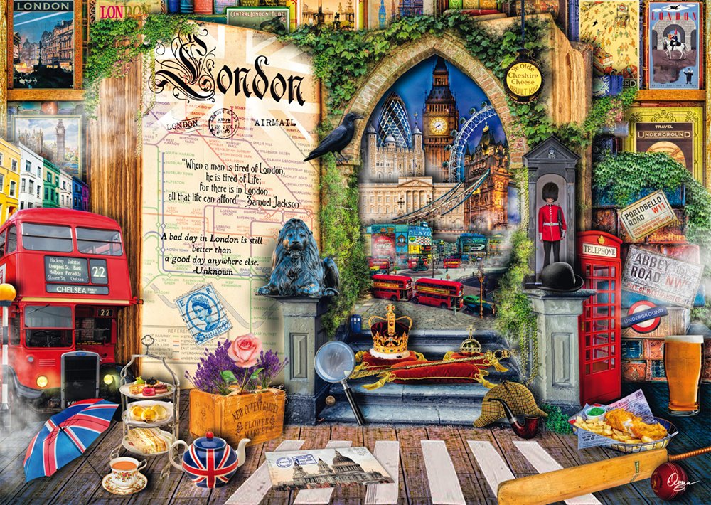Schmidt Spiele Aimee Stewart: Erinnerungen An London (1000 Teile) 58606