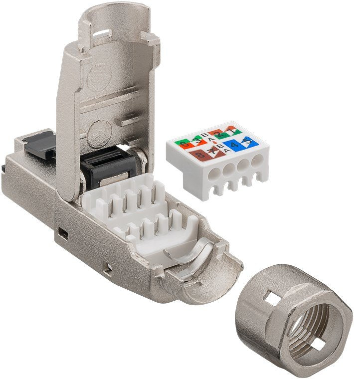 Conector Rj45 Cat 8.1 Stp Sin Herramientas Goobay (Precio 1 Unidad) (Embalaje 1/50/250)