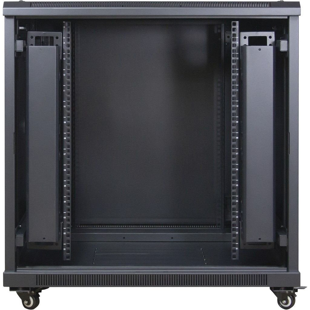 Inter-Tech 88887258 Armario Rack 15u Rack O Bastidor Independiente Negro, Armario It Negro, Rack O Bastidor Independiente, 15u, 400 Kg, Negro