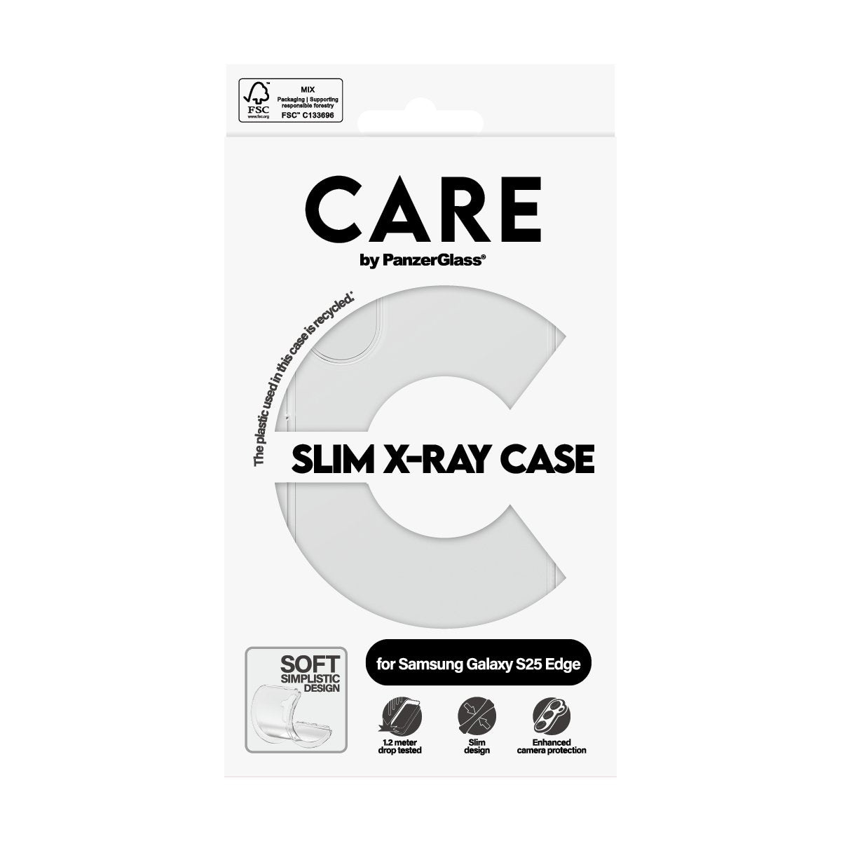EAN 5715685025518 - PanzerGlass CARE™ by ® X-Ray Case Samsung S25 Edge funda para teléfono móvil Transparente imagen 3