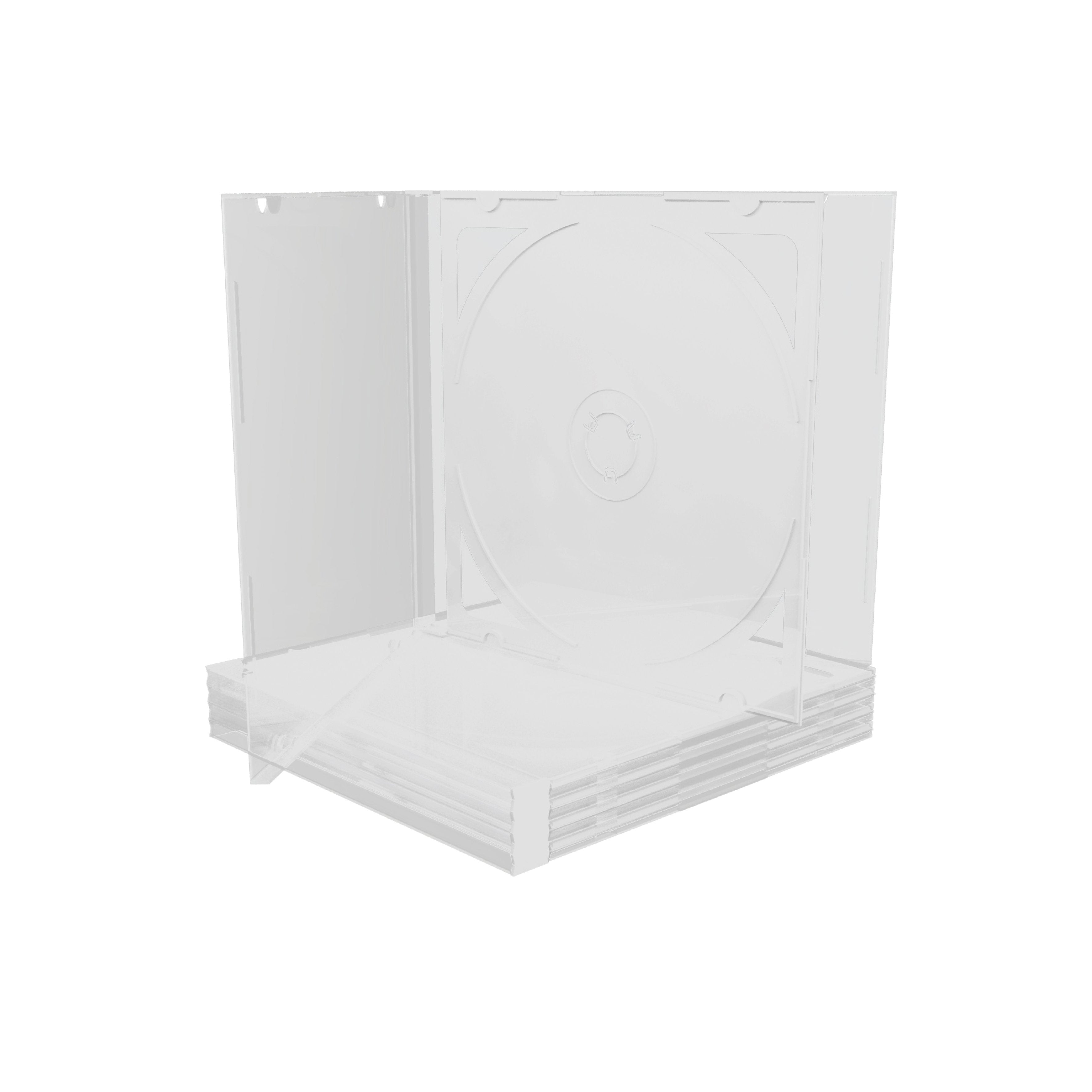 EAN 4260283112524 - MediaRange Cajas CD doble, 10 mm, Transparente, 5 unidades Caja transparente para CD 2 discos imagen 2