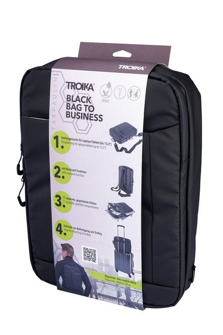 EAN 4024023022210 - TROIKA BBL63/BK bolso y bandolera Poliéster, Poliuretano (PU), Lona alquitranada Negro Hombre Bolsa de ho imagen 5