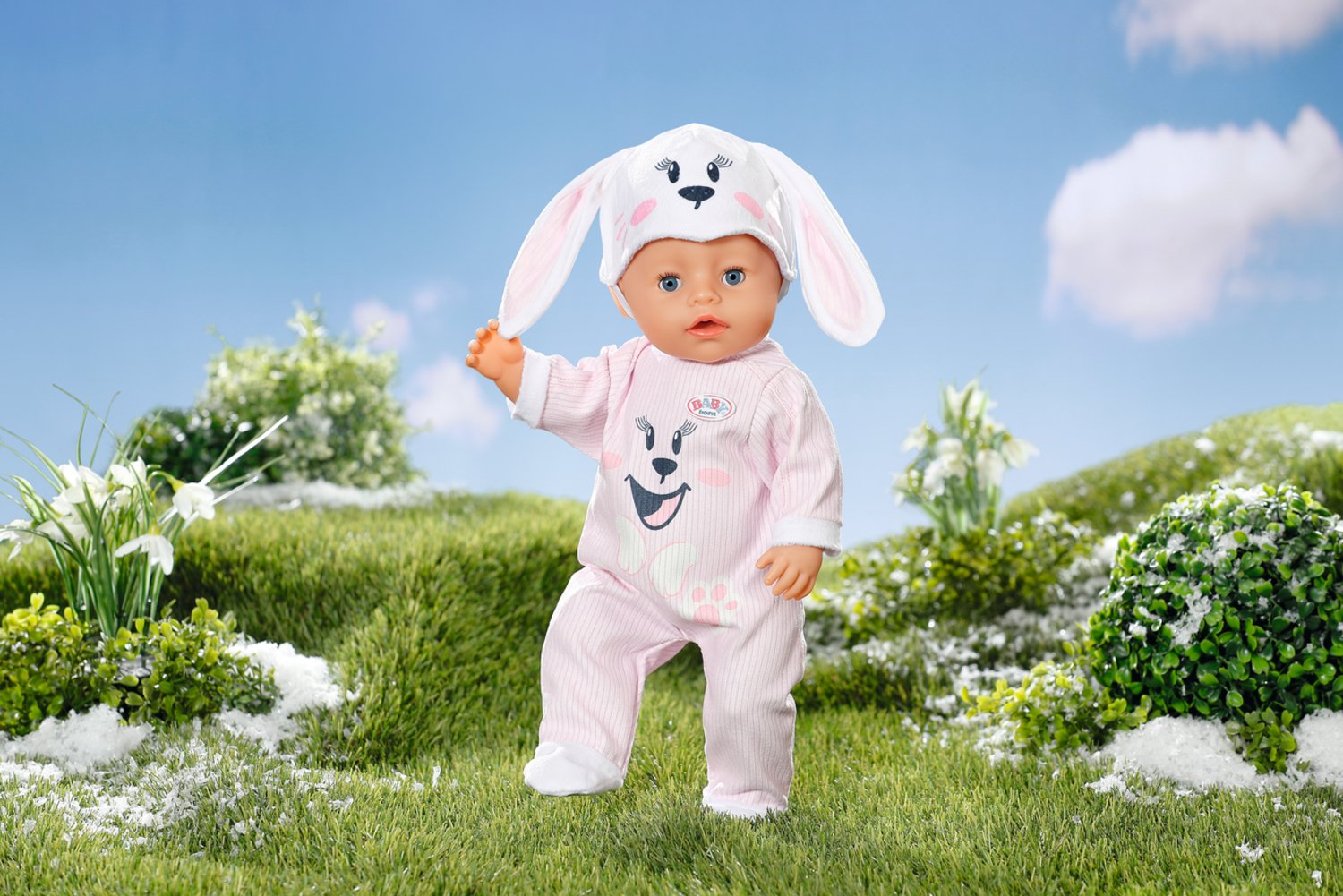 EAN 4001167834473 - BABY born Bunny Cuddly Suit 43cm Pelele de muñeca imagen 4