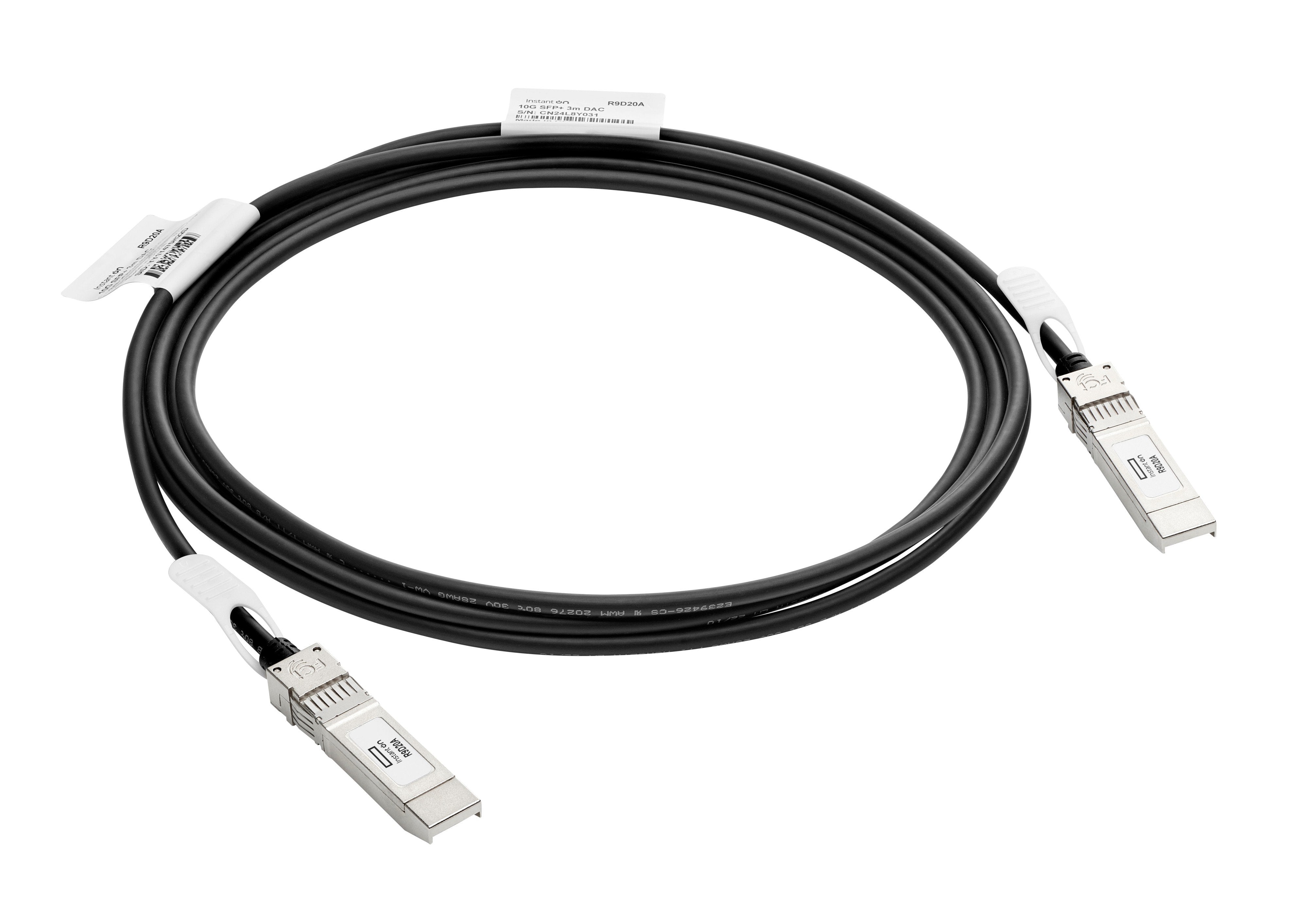EAN 0190017566979 - HPE Aruba Networking Networking Instant On 10G SFP+ to SFP+ 3m Direct Attach Copper Cable Cable de fibra imagen 1