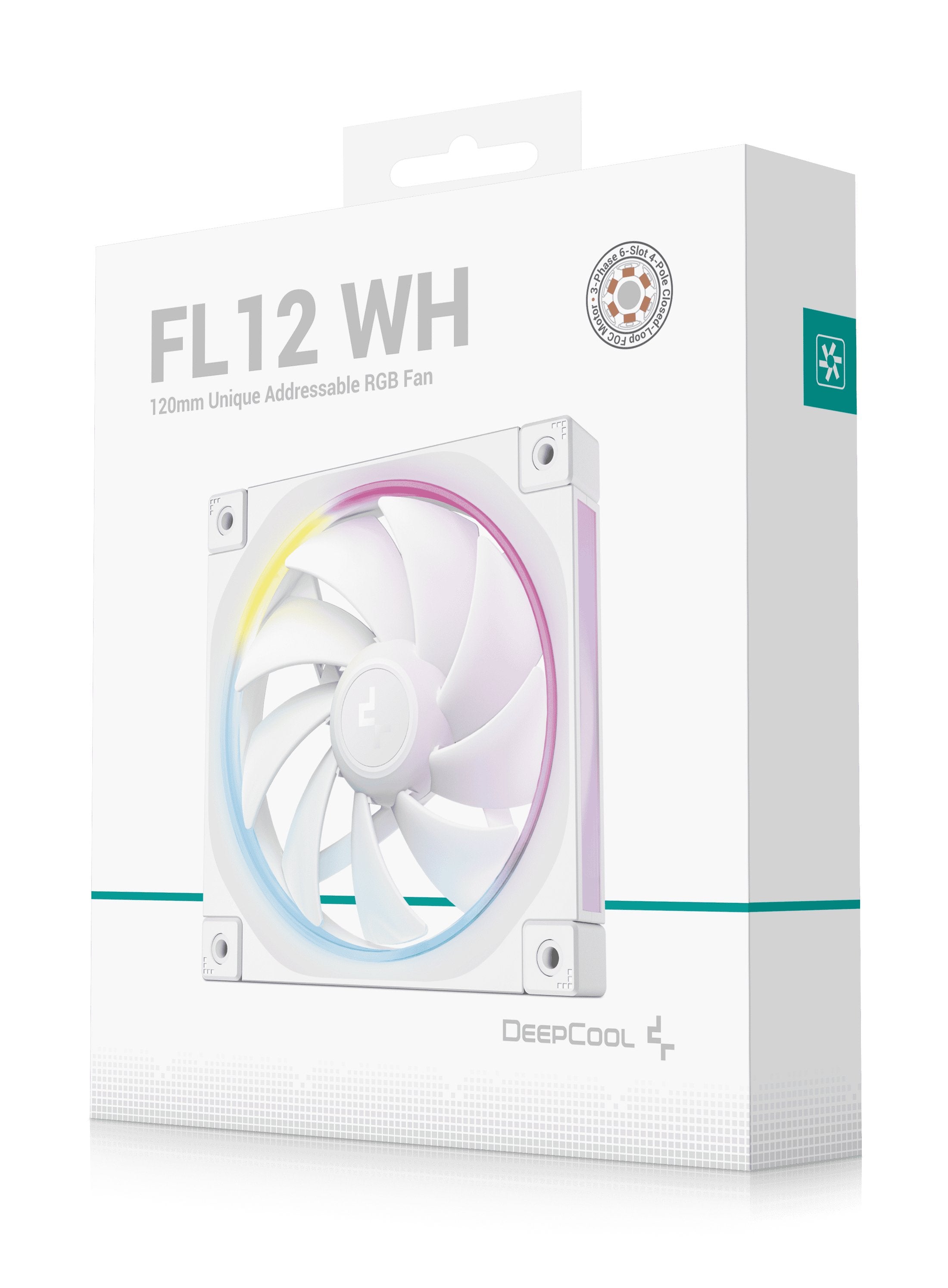 EAN 6933412711070 - DeepCool FL12 WH Carcasa del ordenador Ventilador 12 cm Blanco 1 pieza(s) imagen 7