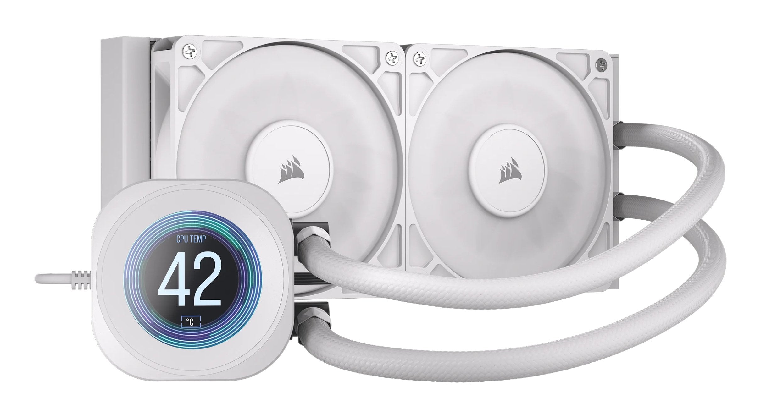 EAN 840440400349 - Corsair Nautilus 240 RS LCD Procesador Sistema de refrigeración líquida todo en uno 12 cm Blanco 1 pieza(s imagen 1