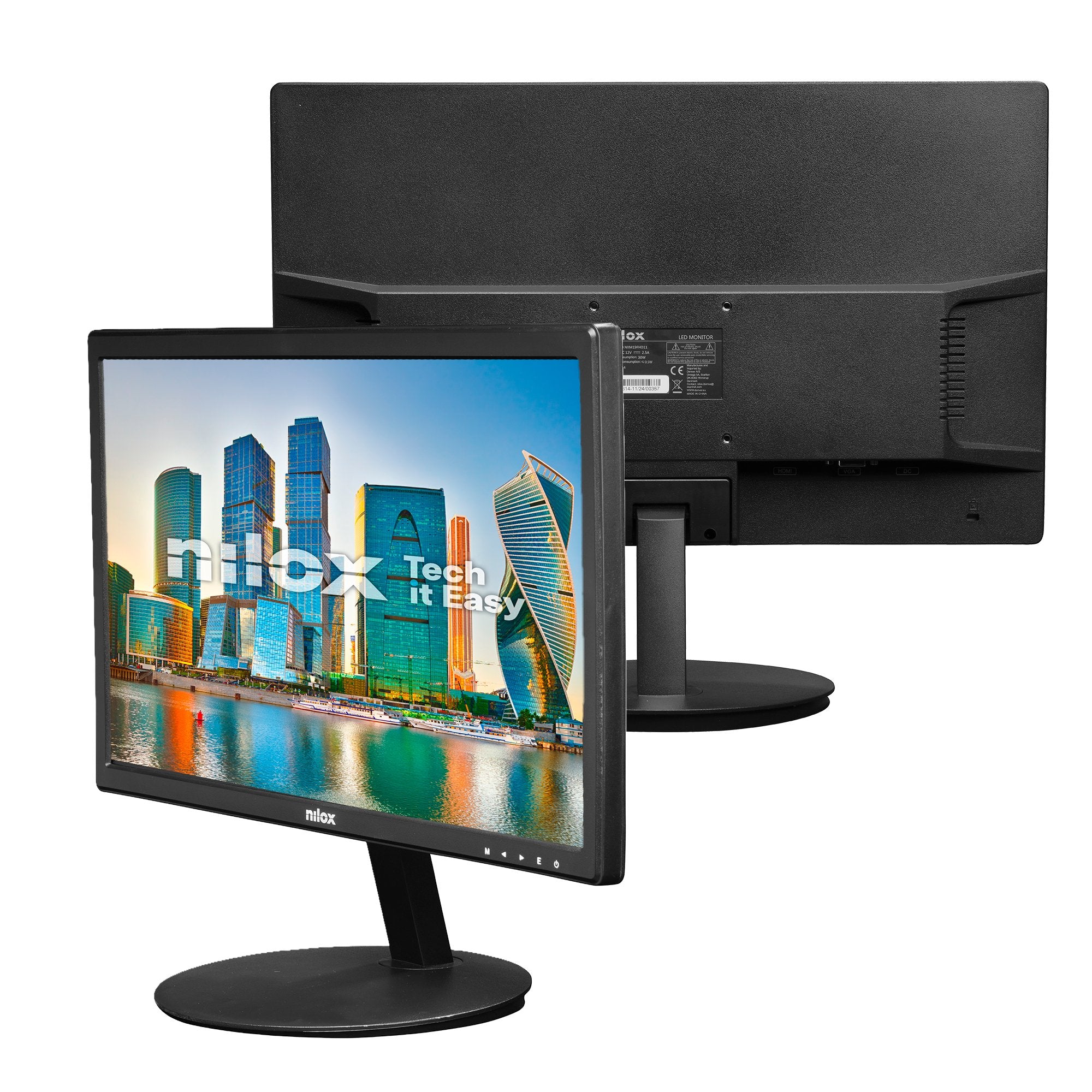 EAN 8431775035690 - Nilox NXM19FHD11 pantalla para PC 47 cm (18.5") 1366 x 768 Pixeles HD LED Negro imagen 5