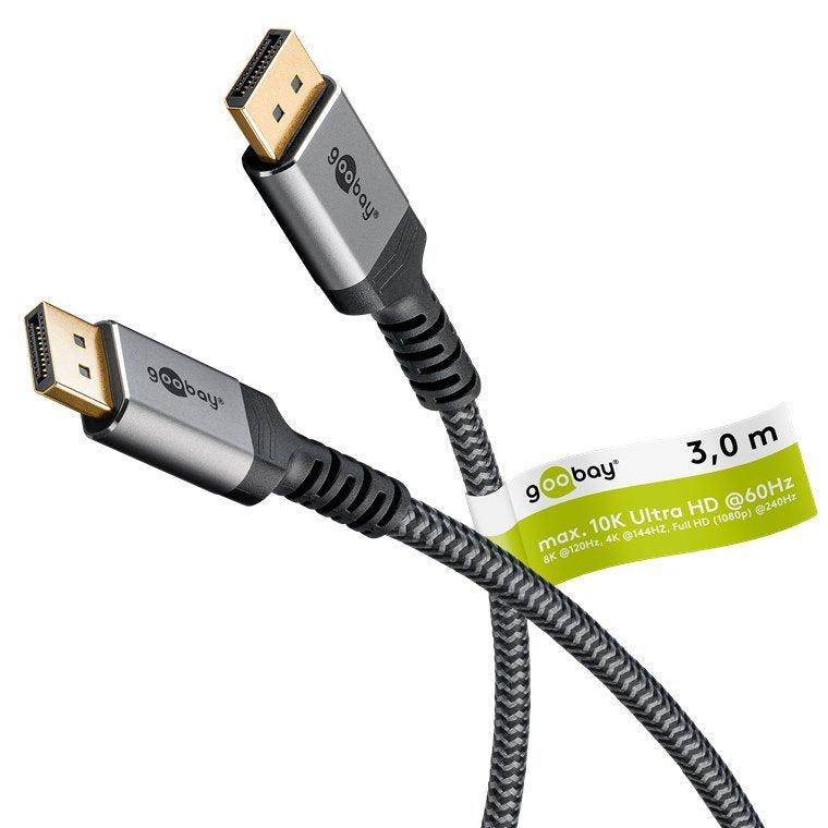 Goobay Displayport Cable 2.0 2.1, 54 Gbit S