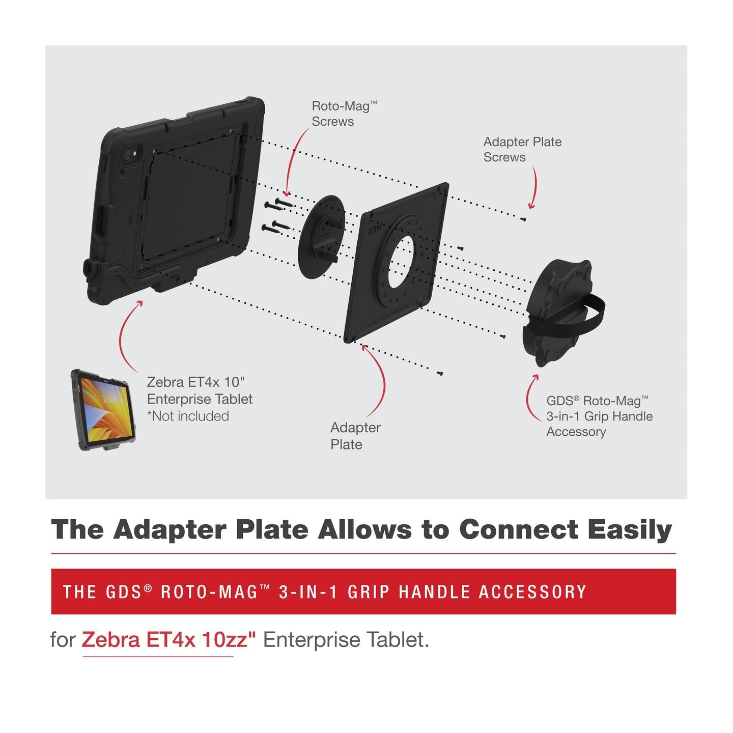 EAN 793442015465 - RAM Mounts GDS Roto-Mag Mango Negro imagen 4