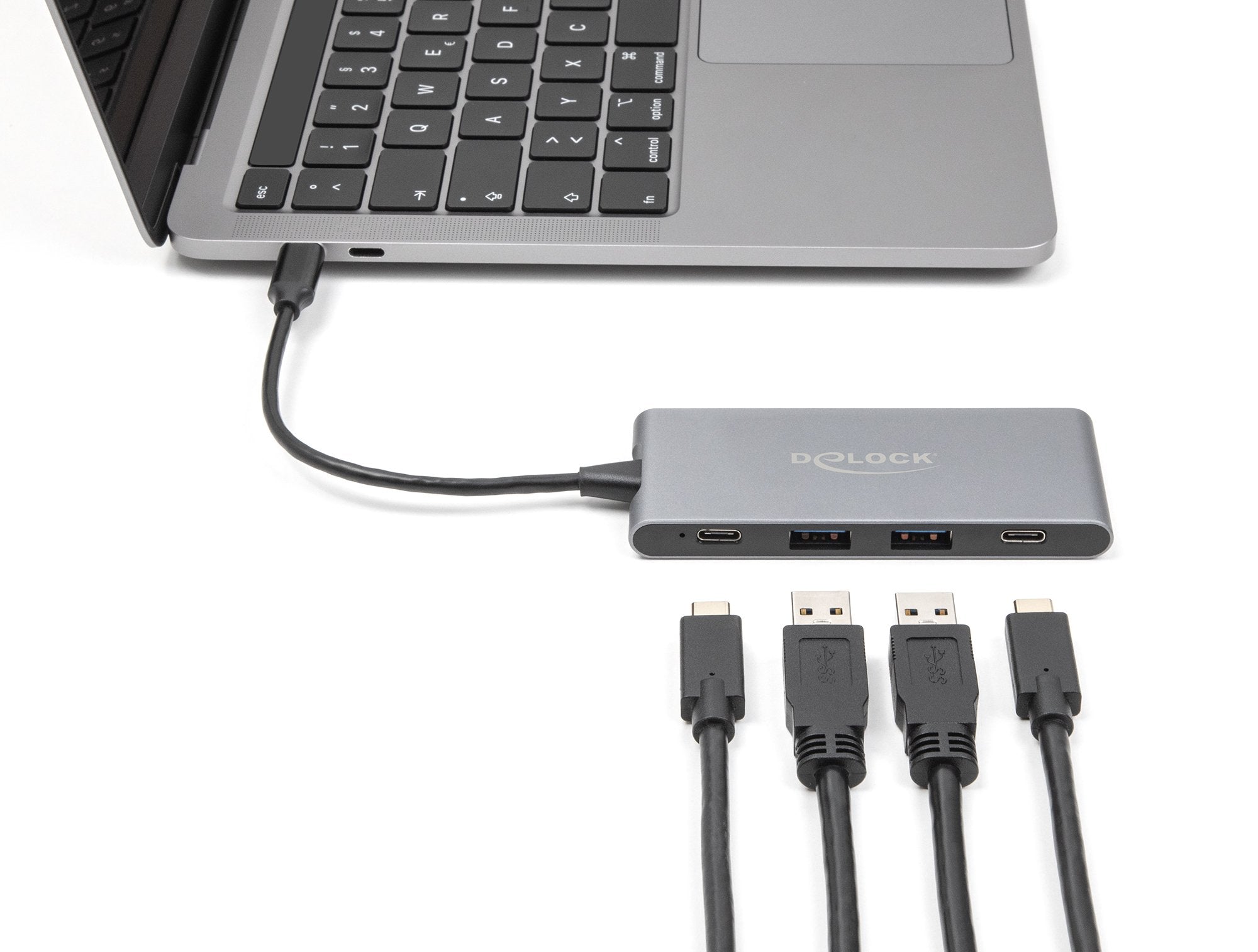 Hub Delock 4 Port Usb Tipo-C Con 2 X Usb Typ-A Y 2 X Usb Tipo-C 10 Gbps