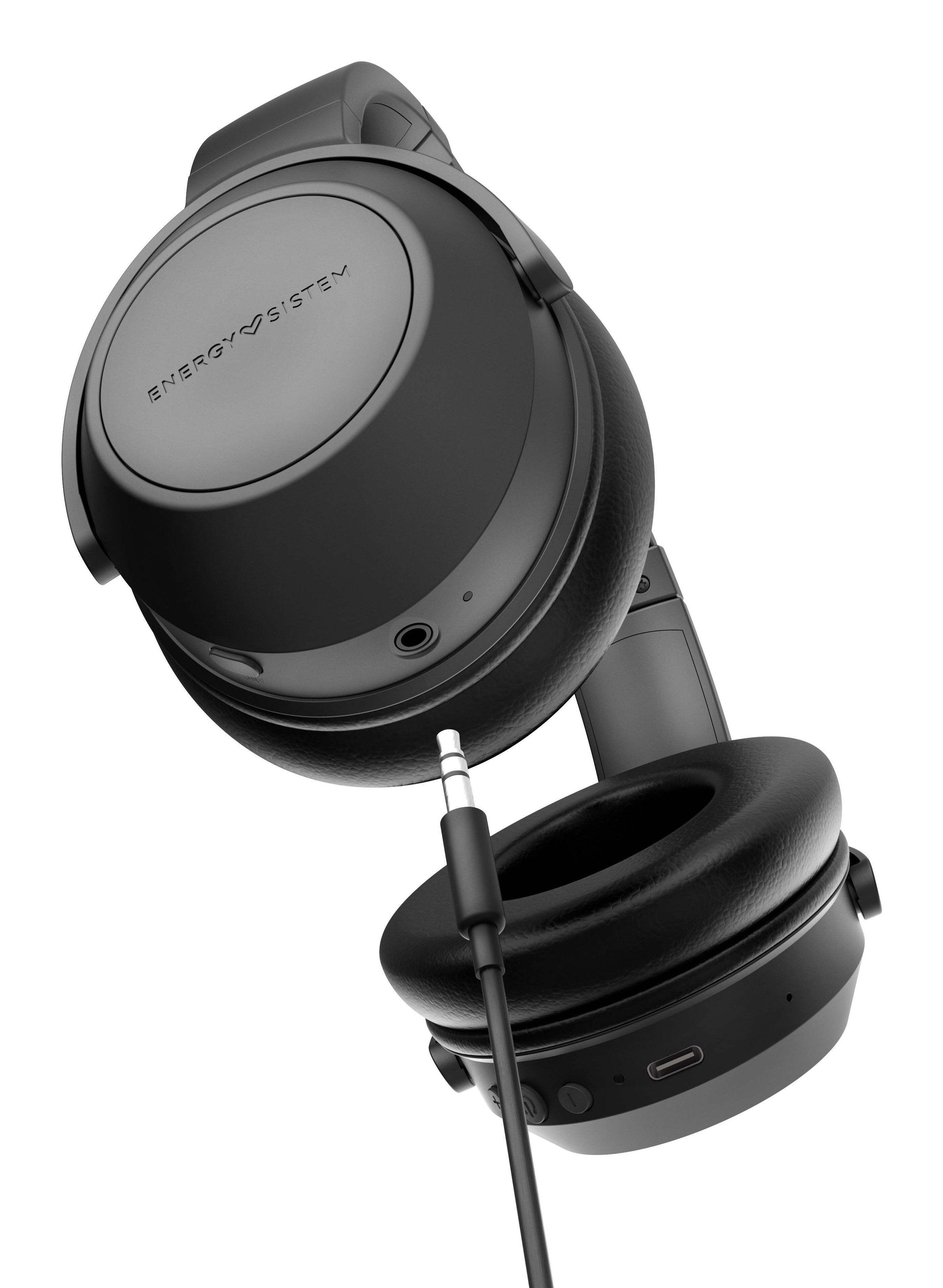 Energy Sistem Bt Travel 6 Anc Auriculares Bluetooth Con Cancelación De Ruido Negros