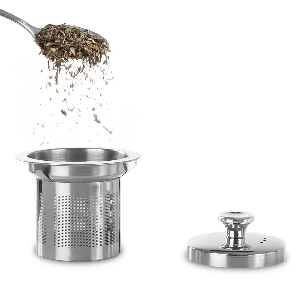 Tetera De Vidrio Orbegozo Ttc 700 Borosilicato - Resistente Al Calor - Filtro Y Tapa De Acero Inoxidable - Capacidad