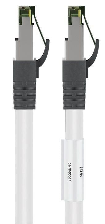 Latiguillo Cat 8.1, S/Ftp (Pimf), 20 M, Blanco, Lszh Goobay