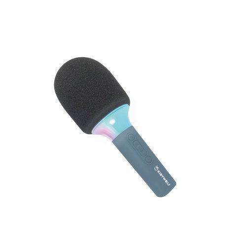 Kidywolf Mikrofon Bluetooth Mit Licht Blau