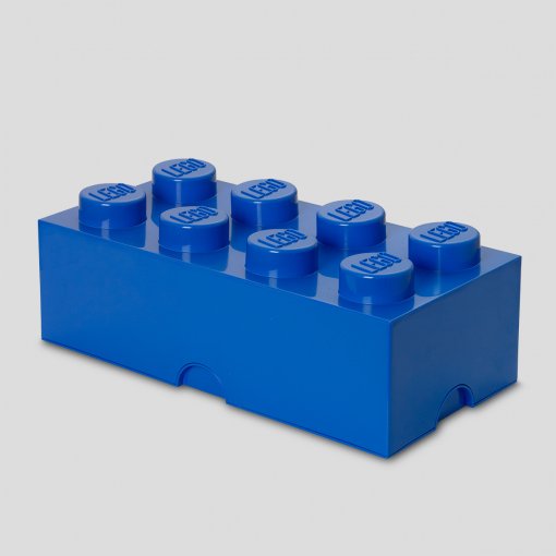 Lego Storage Brick 8 Azul, Caja De Almacenamiento Azul