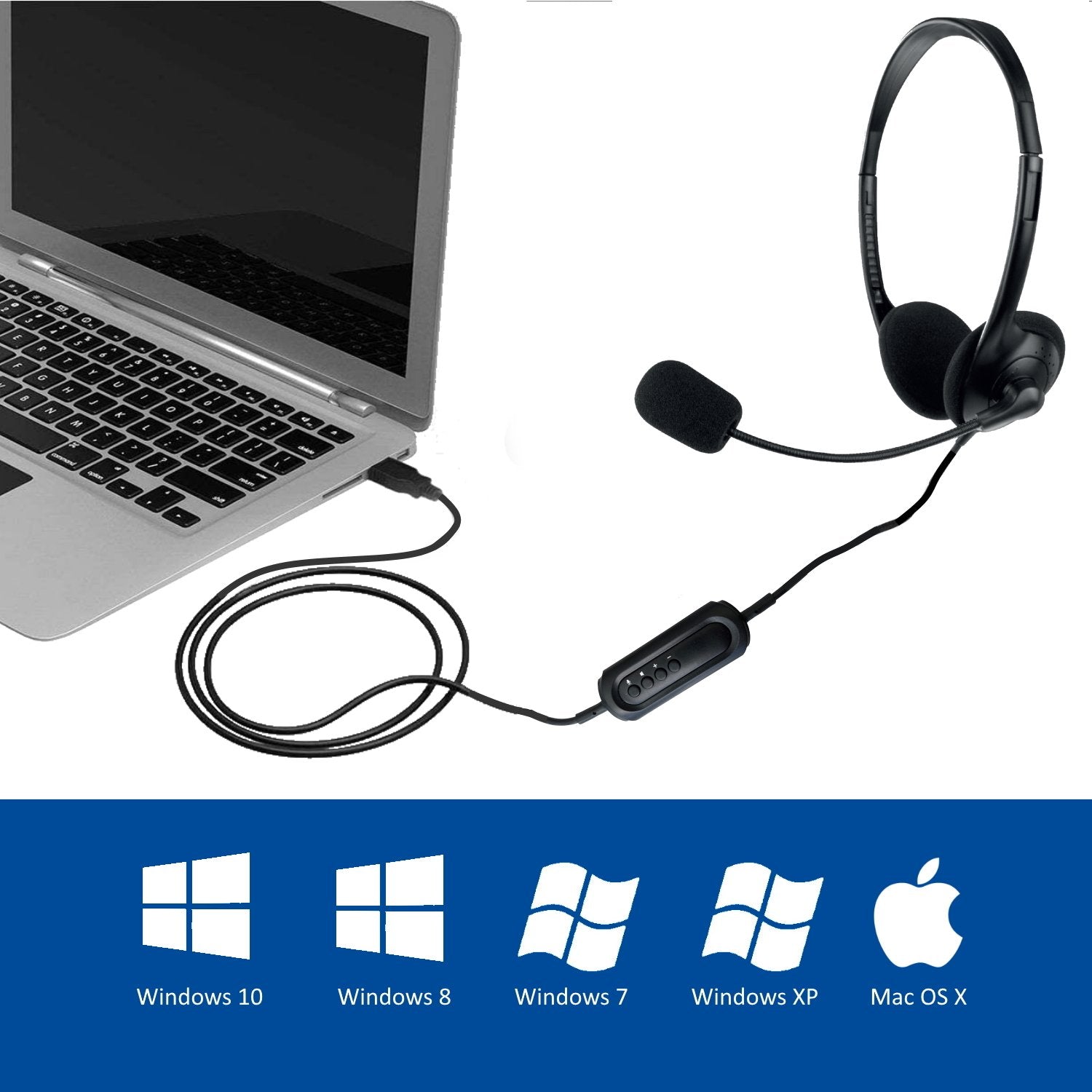 EAN 8056045876393 - Ewent EW3568 auricular y casco Auriculares Alámbrico Diadema Llamadas/Música USB tipo A Negro imagen 3