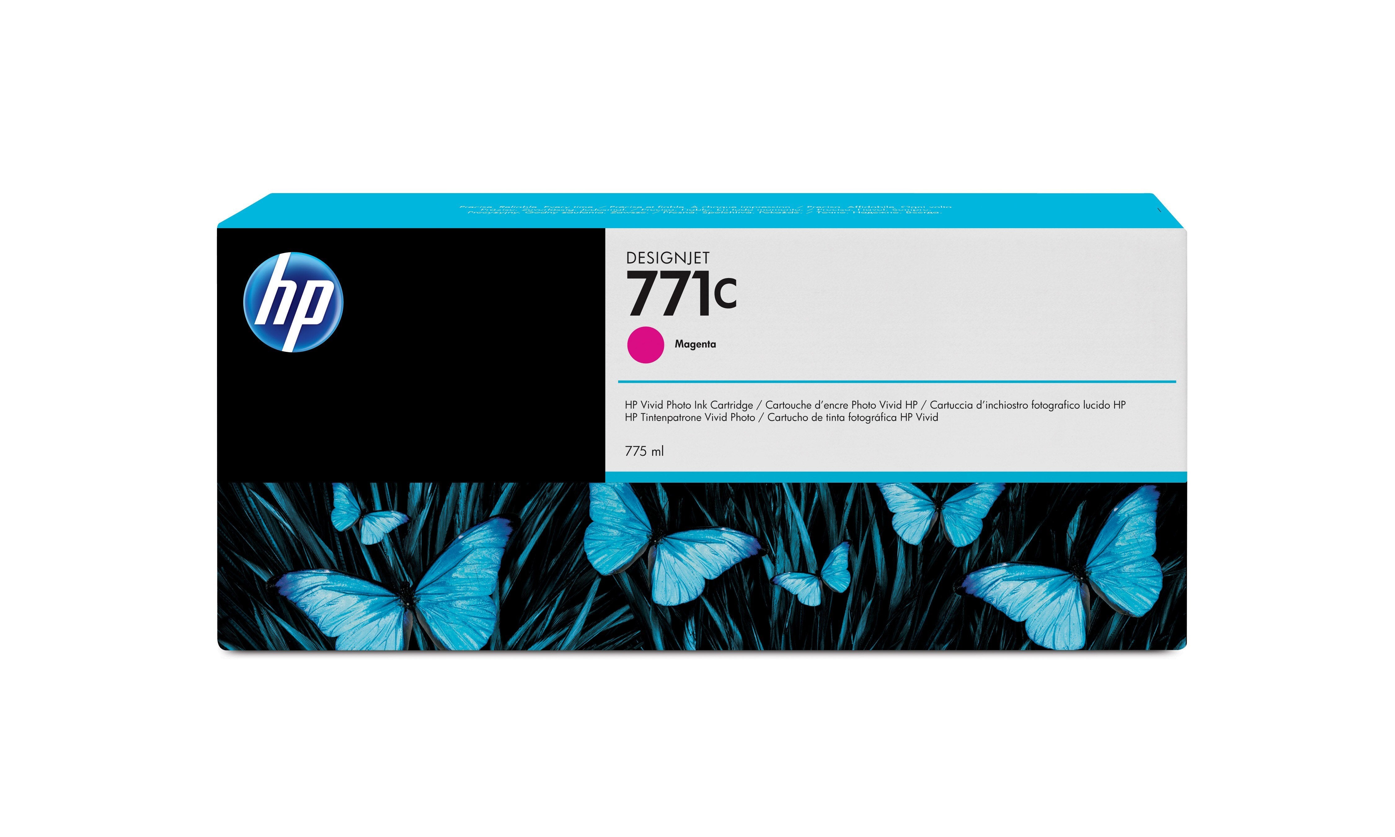 EAN 0887111300546 - HP 771C 775-ml Magenta DesignJet Ink Cartridge cartucho de tinta 1 pieza(s) Original Rendimiento estándar imagen 1