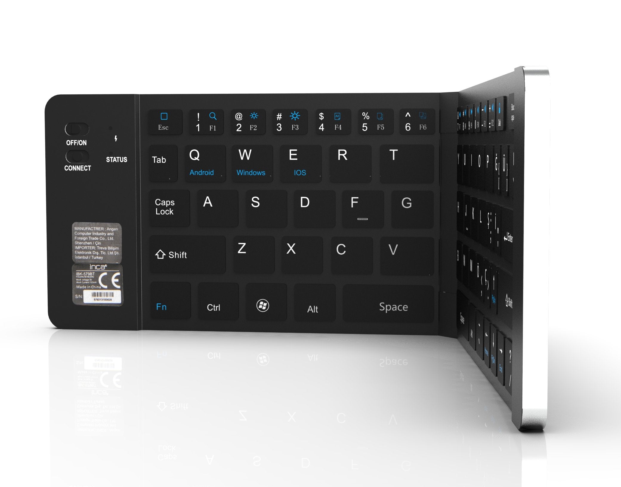 EAN 8681949011832 - Inca IBK-579BT teclado Hogar Bluetooth Metálico, Plata imagen 4