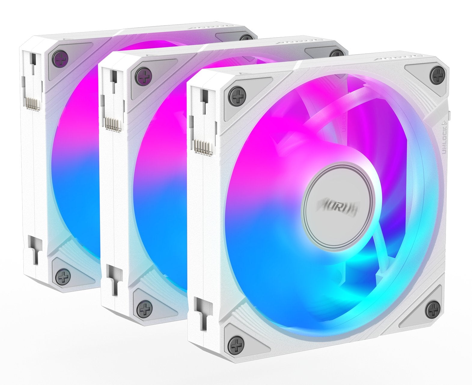 EAN 4719331555214 - GIGABYTE AORUS EZ CHAIN FAN 120 ICE Placa base Ventilador 12 cm Blanco 1 pieza(s) imagen 3