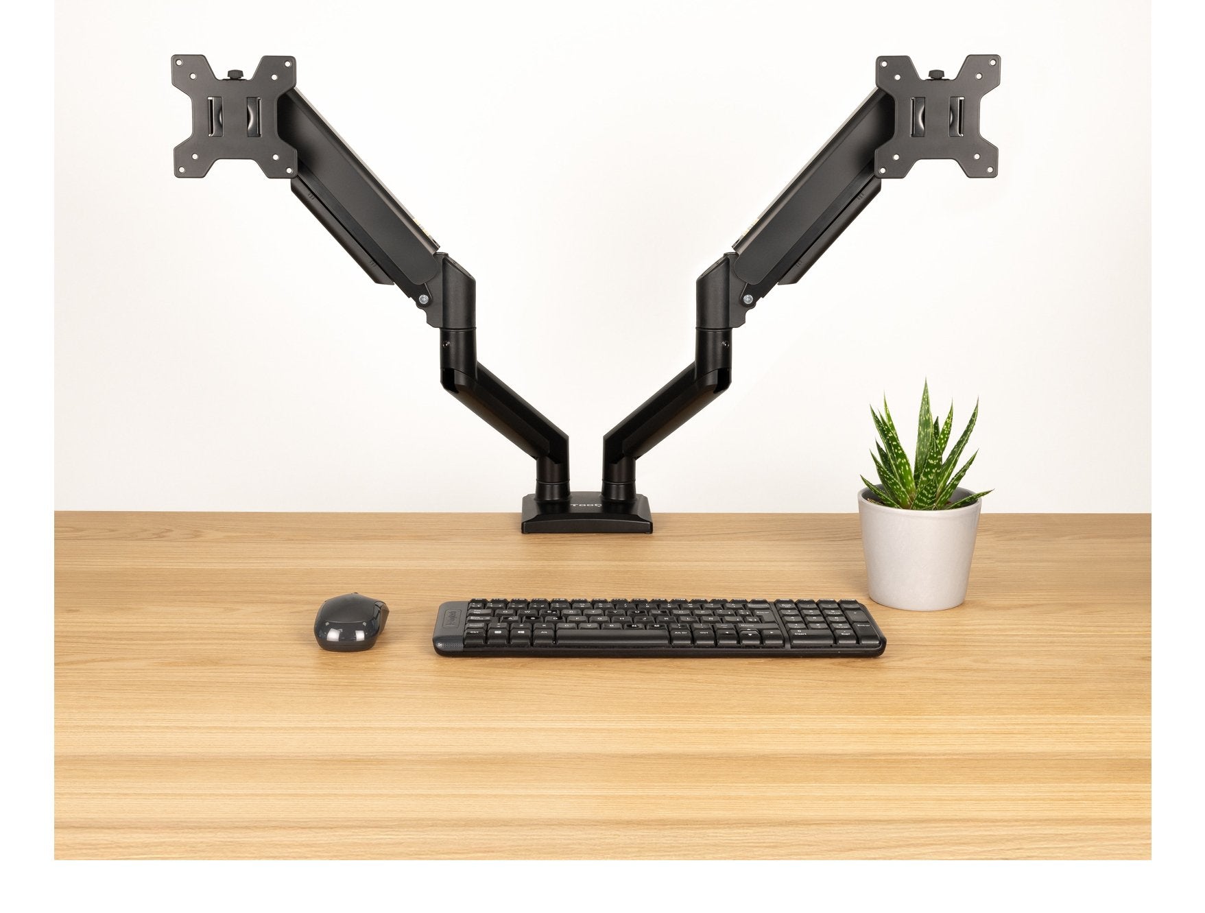 Soporte Mesa Pant. Gira Incli 2 Brazos 13-34 Negro