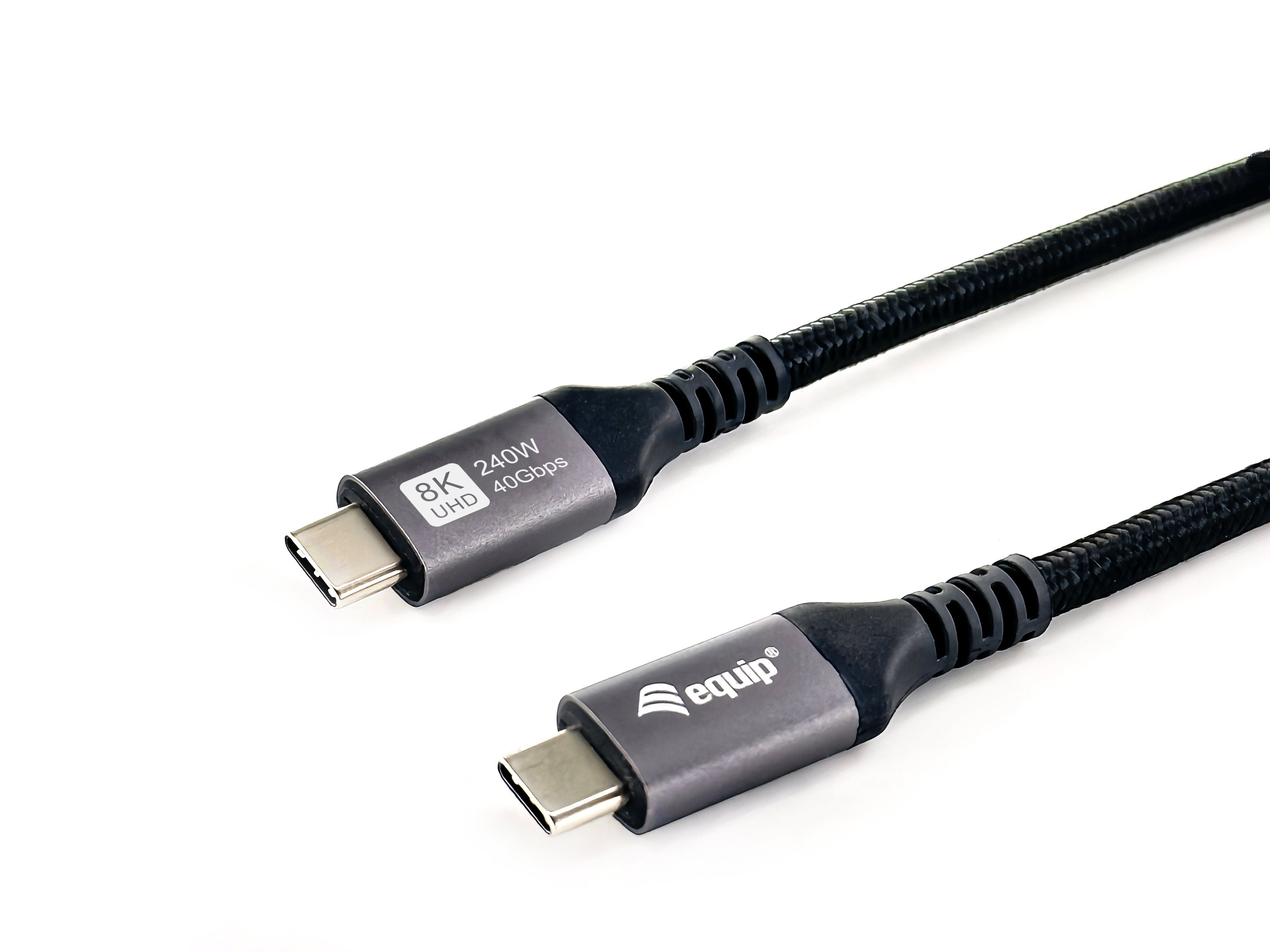 Equip Cable Usb-C4.0->C 40gbps Pd240w M M 0.50m Negro