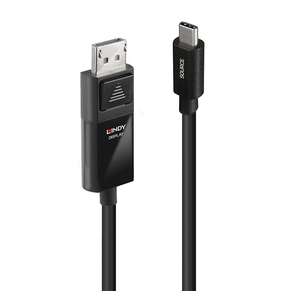 EAN 4002888433433 - Lindy 43343 adaptador de cable de vídeo 3 m USB Tipo C DisplayPort Negro imagen 1