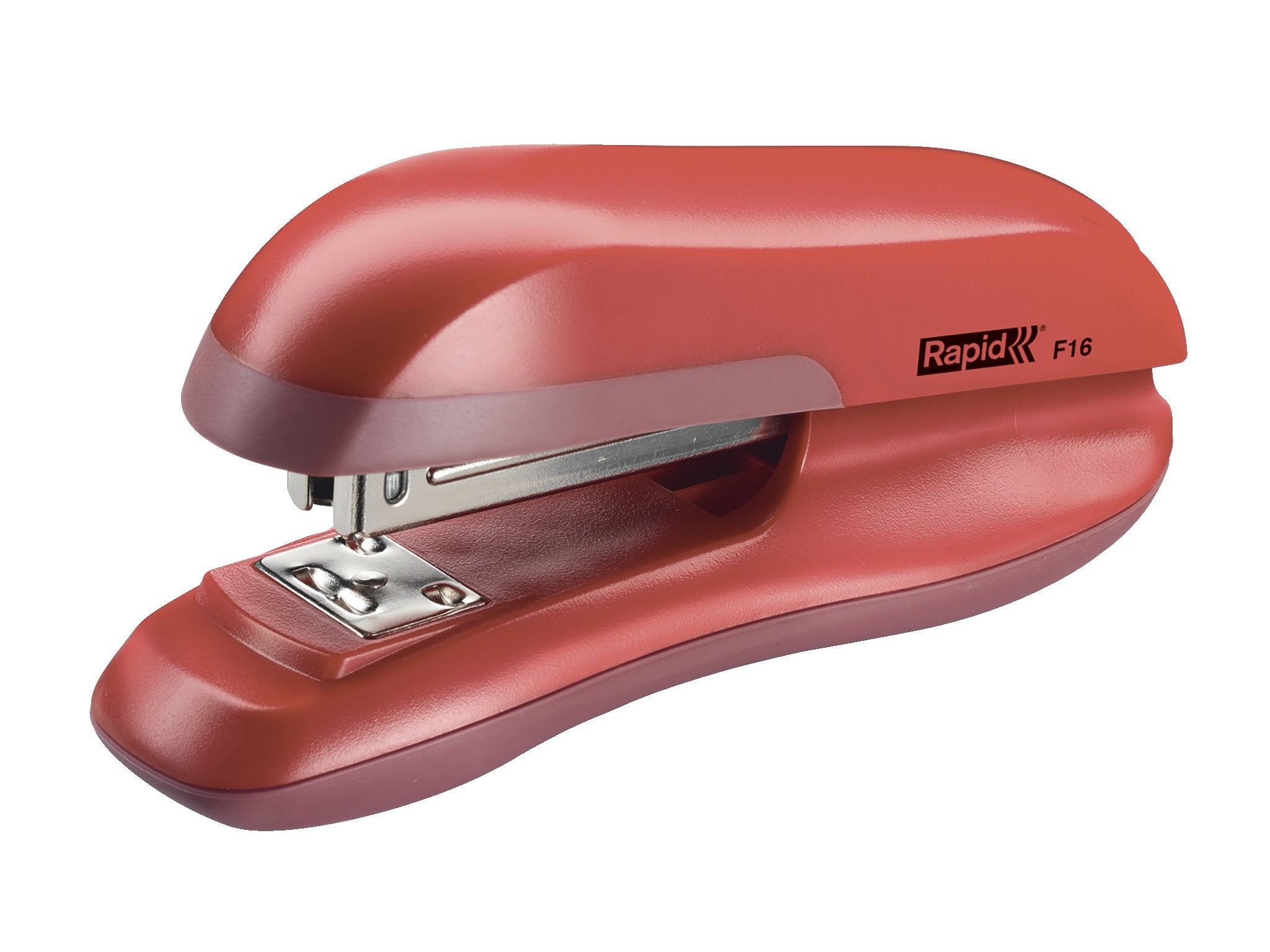 Rapid F16 Grapadora De Sobremesa - Hasta 30 Hojas - Grapado Abierto, Cerrado Y Clavado - Color Rojo