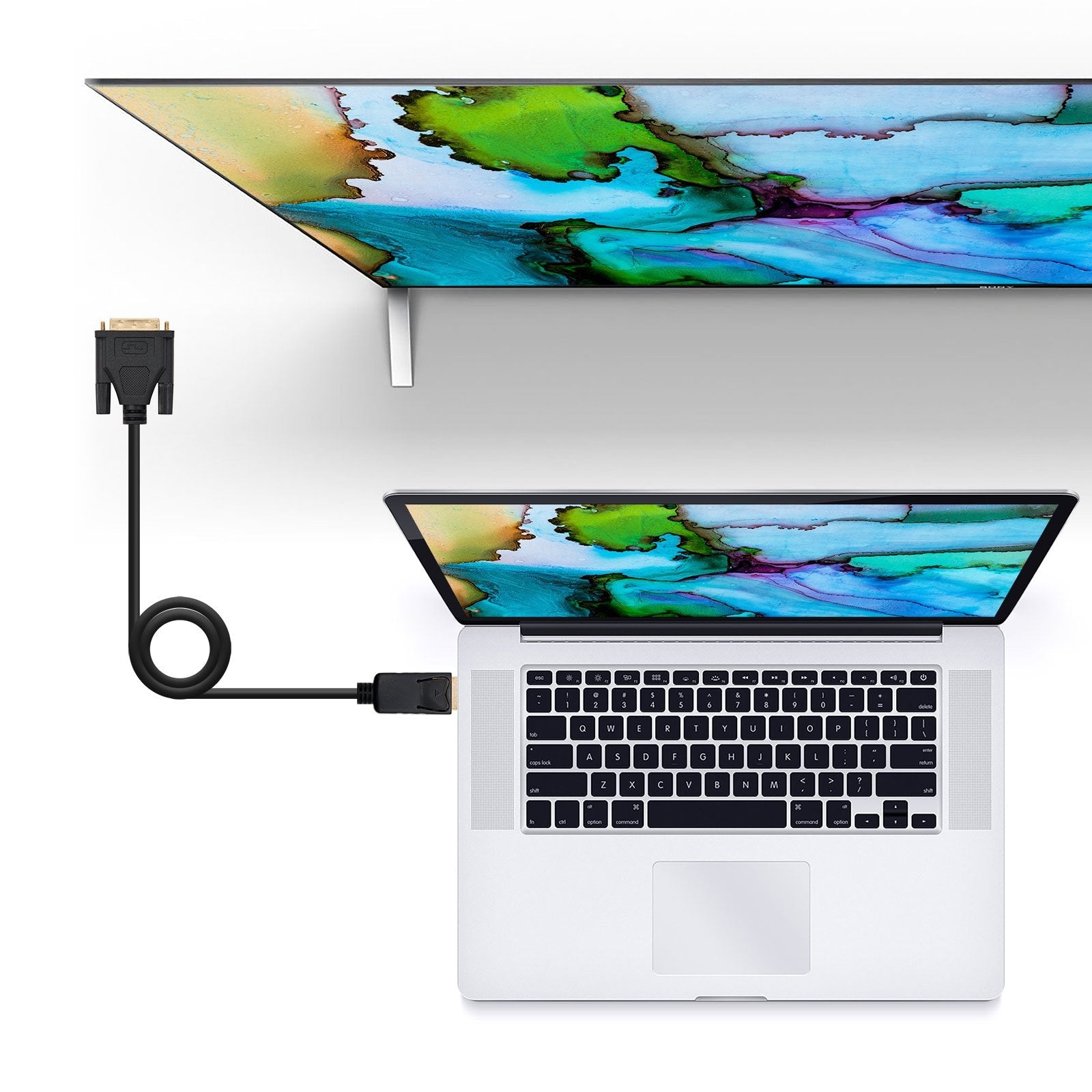 Cable Conversor Displayport-M A Dvi-M - 3 M