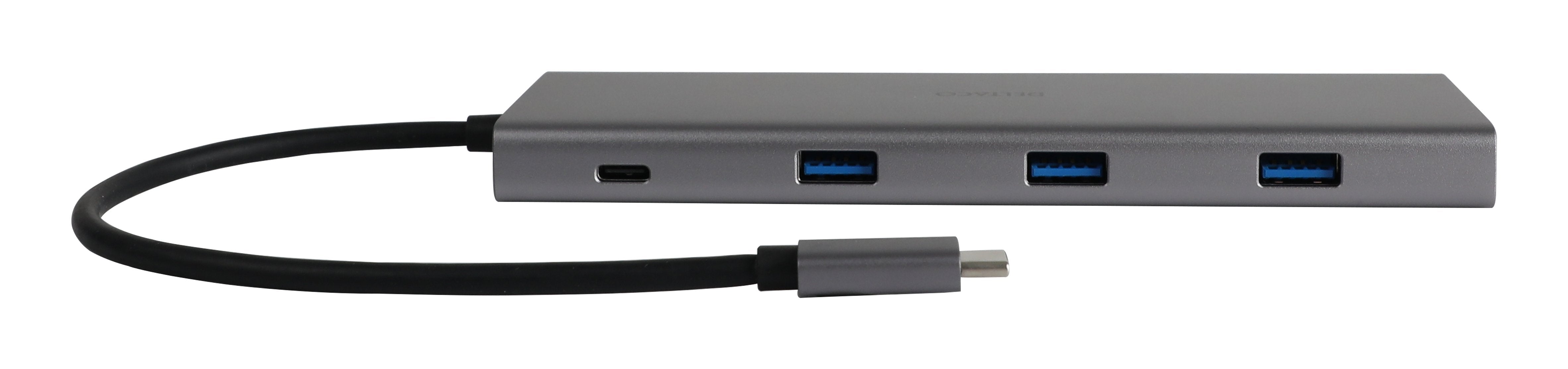 EAN 7333048060624 - Deltaco USBC-HDMI27 base para portátil y replicador de puertos USB Tipo C Plata imagen 4