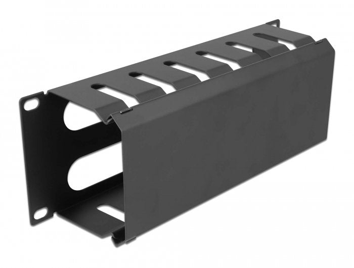 Delock 66844 Panel De Gestión De Cables De 10? Con 2 Apertura 1u Negro