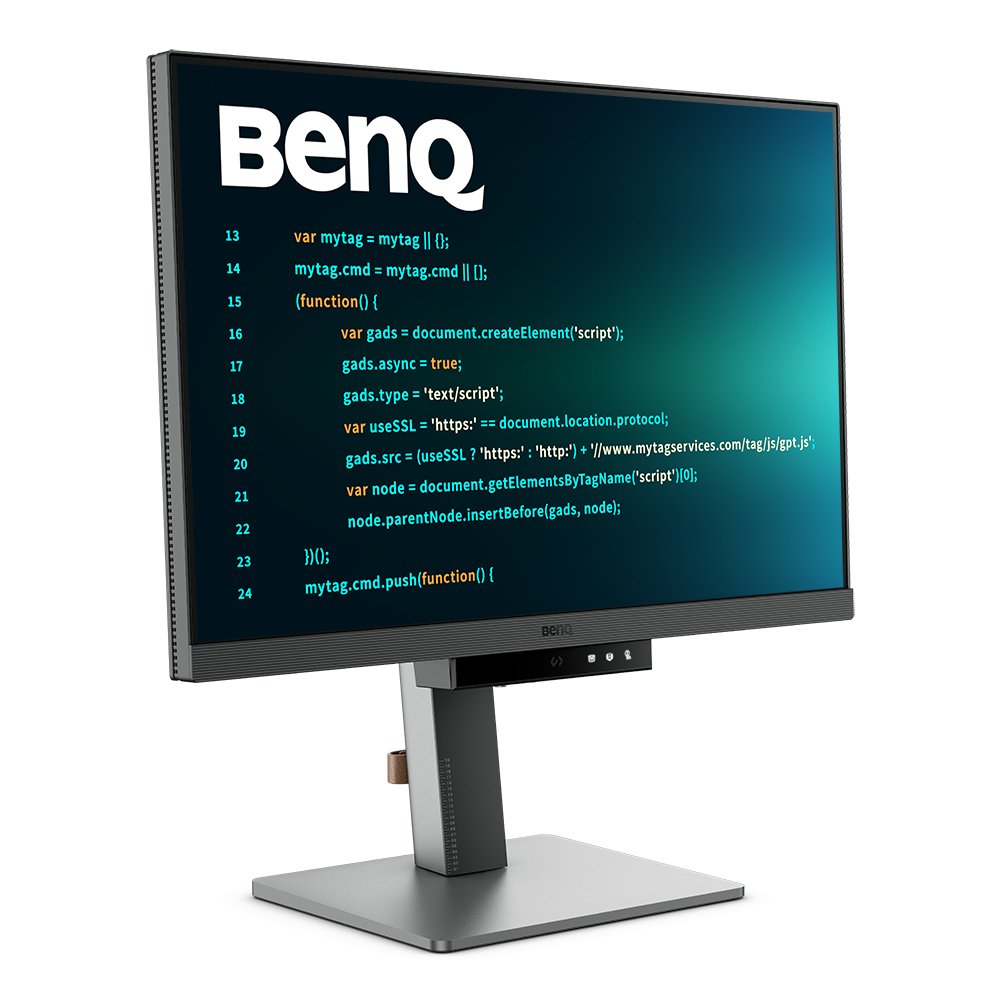 Monitor Para Programacion Benq Rd240q 24.1" Ips Wqxga ,2560 X 1600, 95% P3, Antideslumbramiento, Usb-C Pd90w., 16:10 Hdr10