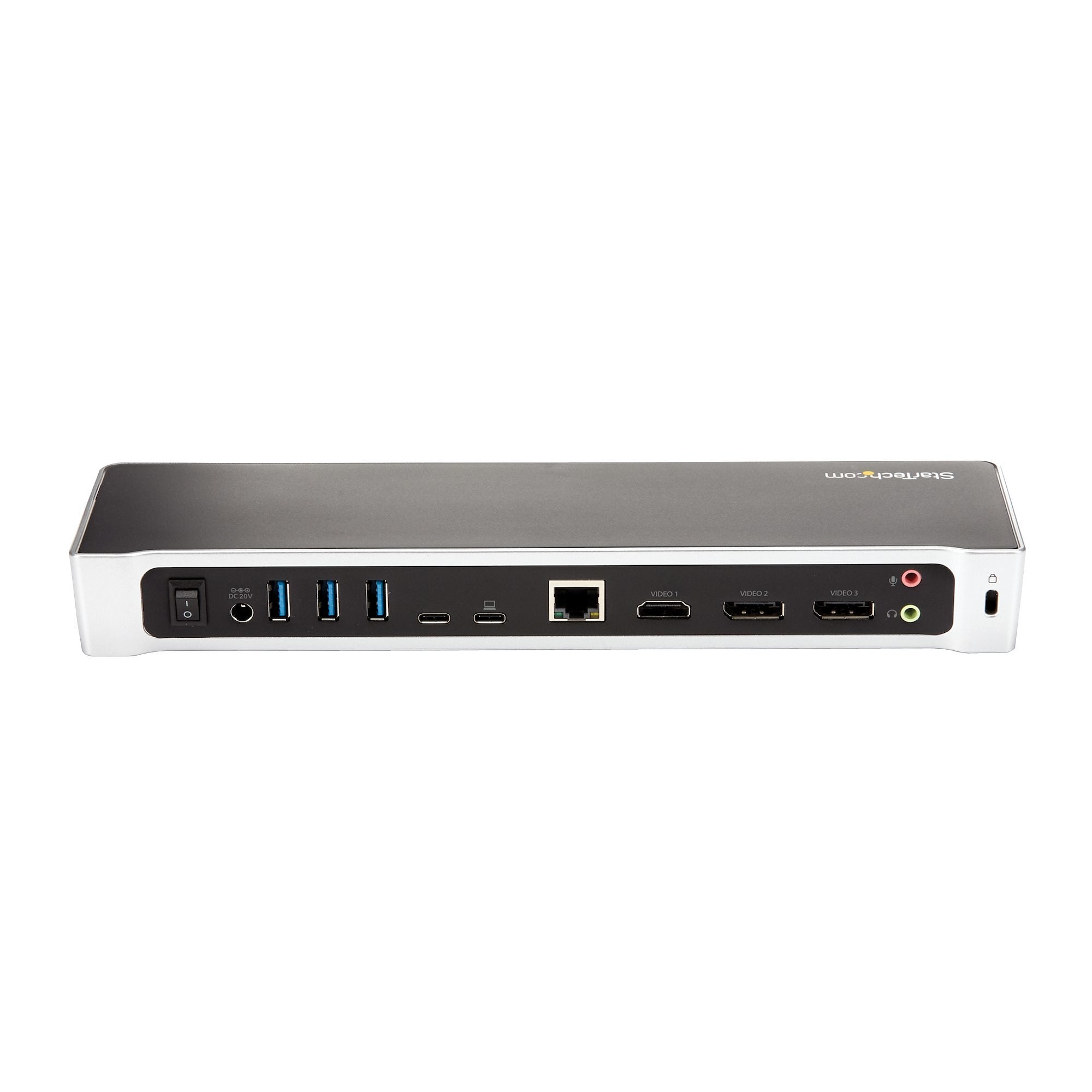 Startech Dock Usb-C Para Tres Monitores 4k Con 5 Puertos Usb 3.0