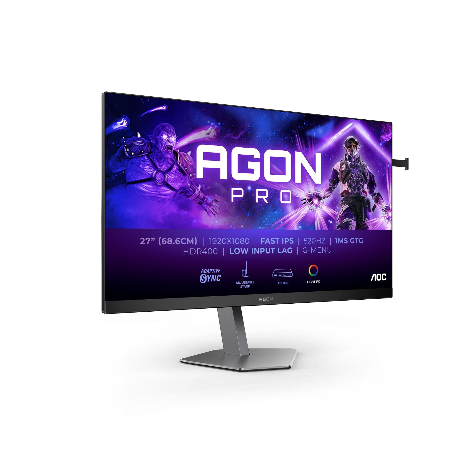 EAN 4038986182003 - AOC G2 AG276FK pantalla para PC 68,6 cm (27") 1920 x 1080 Pixeles Full HD LED Negro, Gris imagen 1