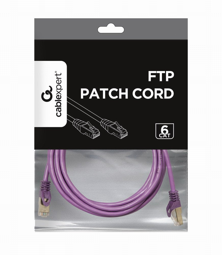 EAN 8716309078061 - Gembird RJ45/RJ45 Cat6 3m cable de red Púrpura F/UTP (FTP) imagen 4