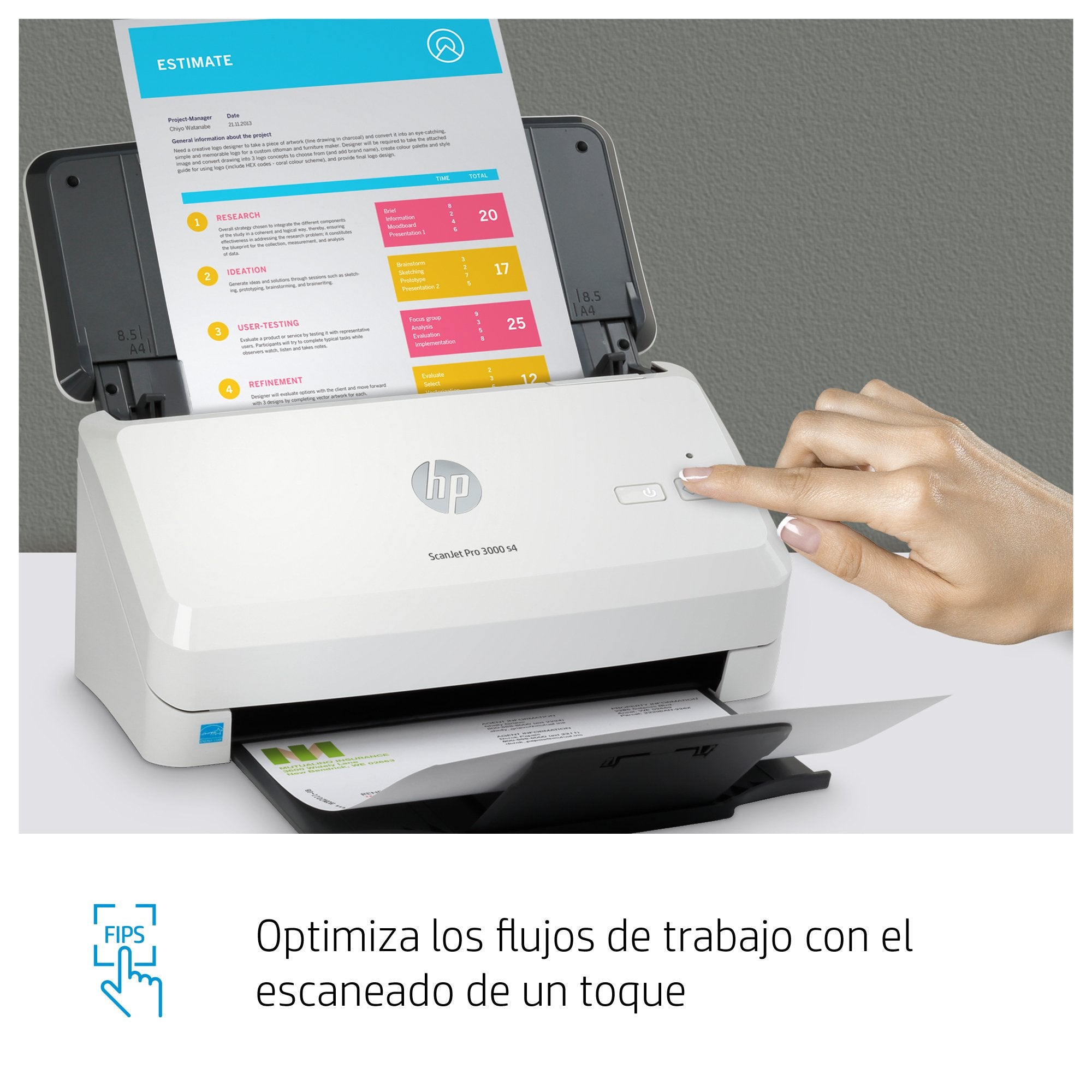 EAN 0193808948619 - HP ScanJet Pro 3000 s4 Escáner alimentado con hojas 600 x 600 DPI A4 Negro, Blanco imagen 7